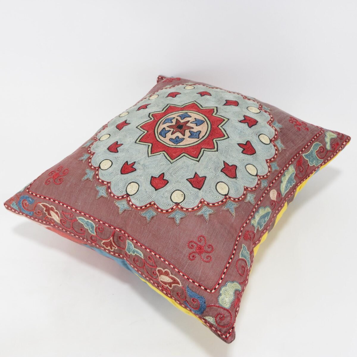 Suzani Pillow Uzbek Embroidery,Suzani 16 x 16 Throw Pillow, Suzani Cushion Cover,Suzani Pillow Cover,Hand Embroidery Suzani Pillow,Best Sale