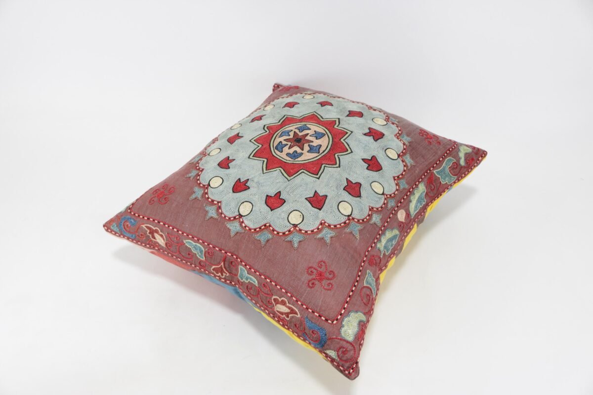 Suzani Pillow Uzbek Embroidery,Suzani 16 x 16 Throw Pillow, Suzani Cushion Cover,Suzani Pillow Cover,Hand Embroidery Suzani Pillow,Best Sale