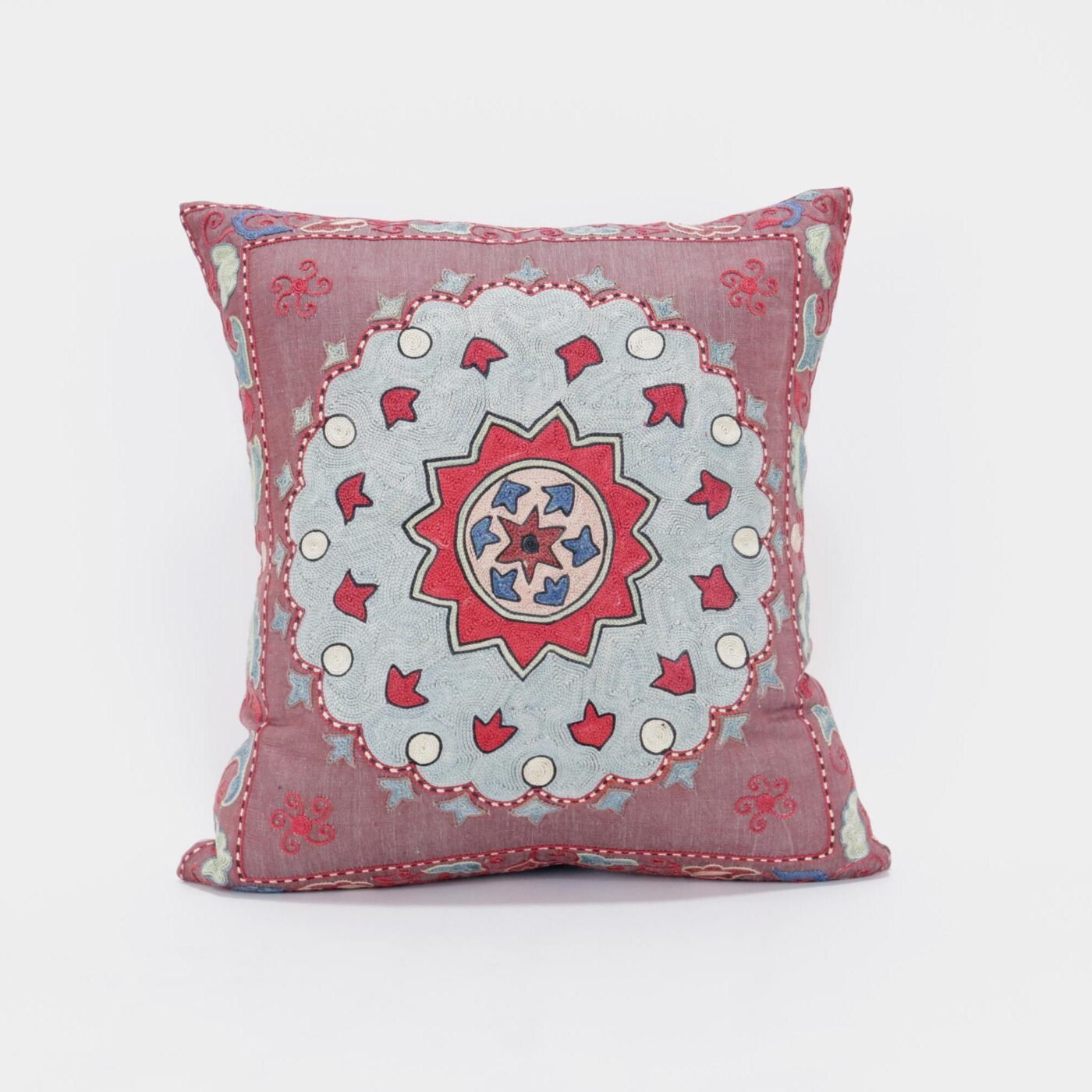 Suzani Pillow Uzbek Embroidery,Suzani 16 x 16 Throw Pillow, Suzani Cushion Cover,Suzani Pillow Cover,Hand Embroidery Suzani Pillow,Best Sale