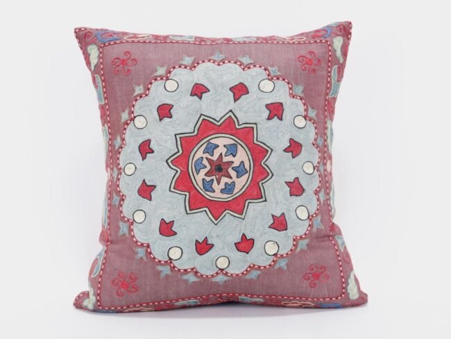Suzani Pillow Uzbek Embroidery,Suzani 16 x 16 Throw Pillow, Suzani Cushion Cover,Suzani Pillow Cover,Hand Embroidery Suzani Pillow,Best Sale