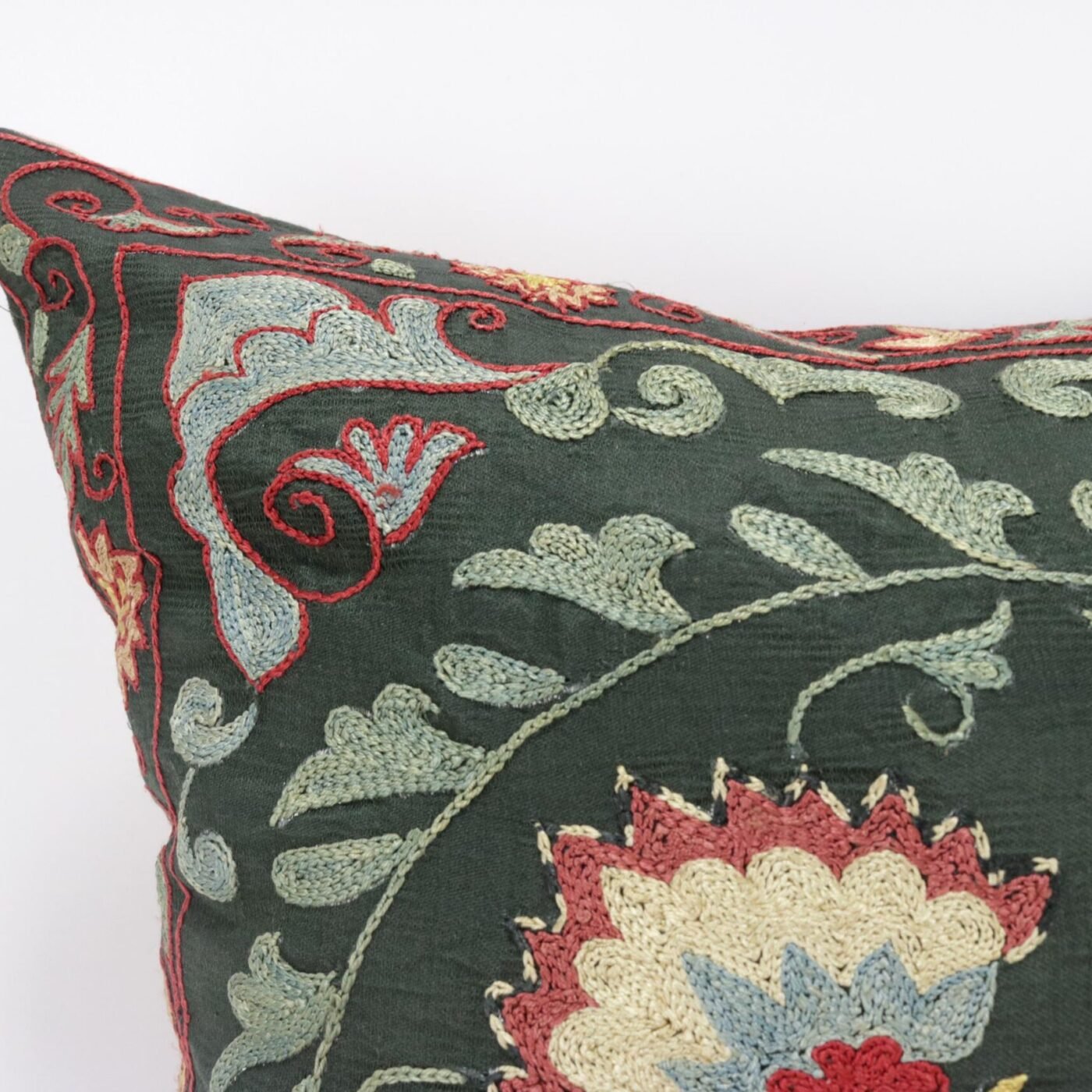 Suzani Pillow Uzbek Embroidery,Suzani 16 x 16 Throw Pillow, Suzani Cushion Cover,Suzani Pillow Cover,Hand Embroidery Suzani Pillow,Best Sale