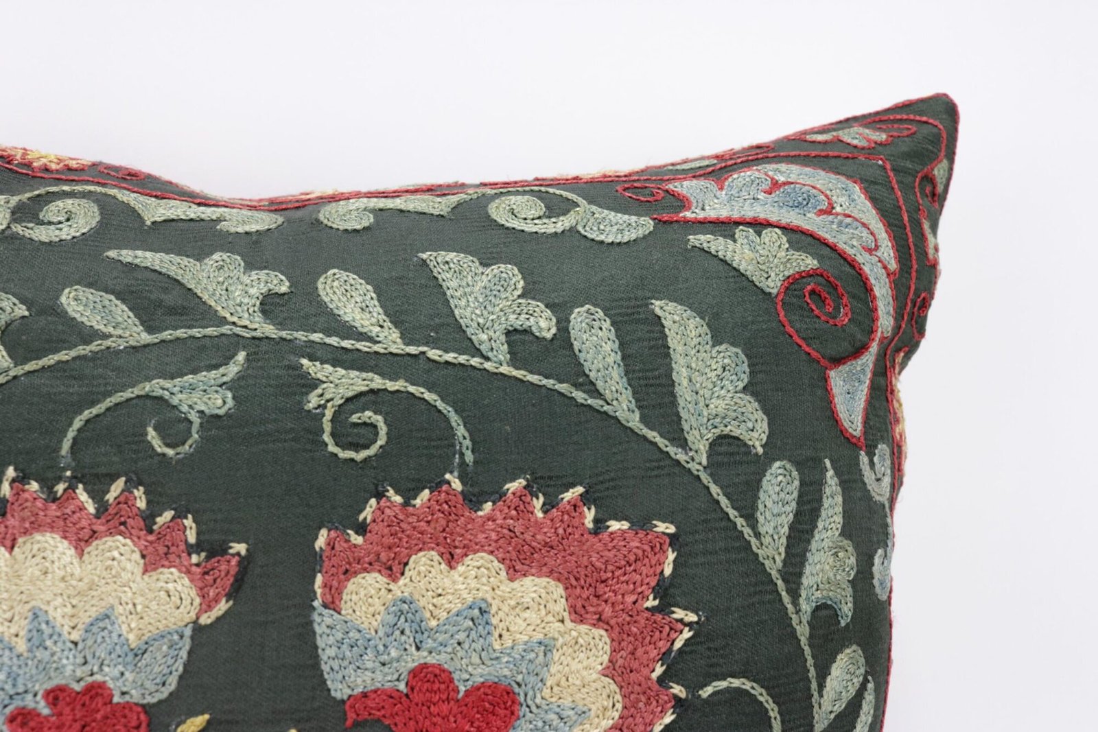 Suzani Pillow Uzbek Embroidery,Suzani 16 x 16 Throw Pillow, Suzani Cushion Cover,Suzani Pillow Cover,Hand Embroidery Suzani Pillow,Best Sale