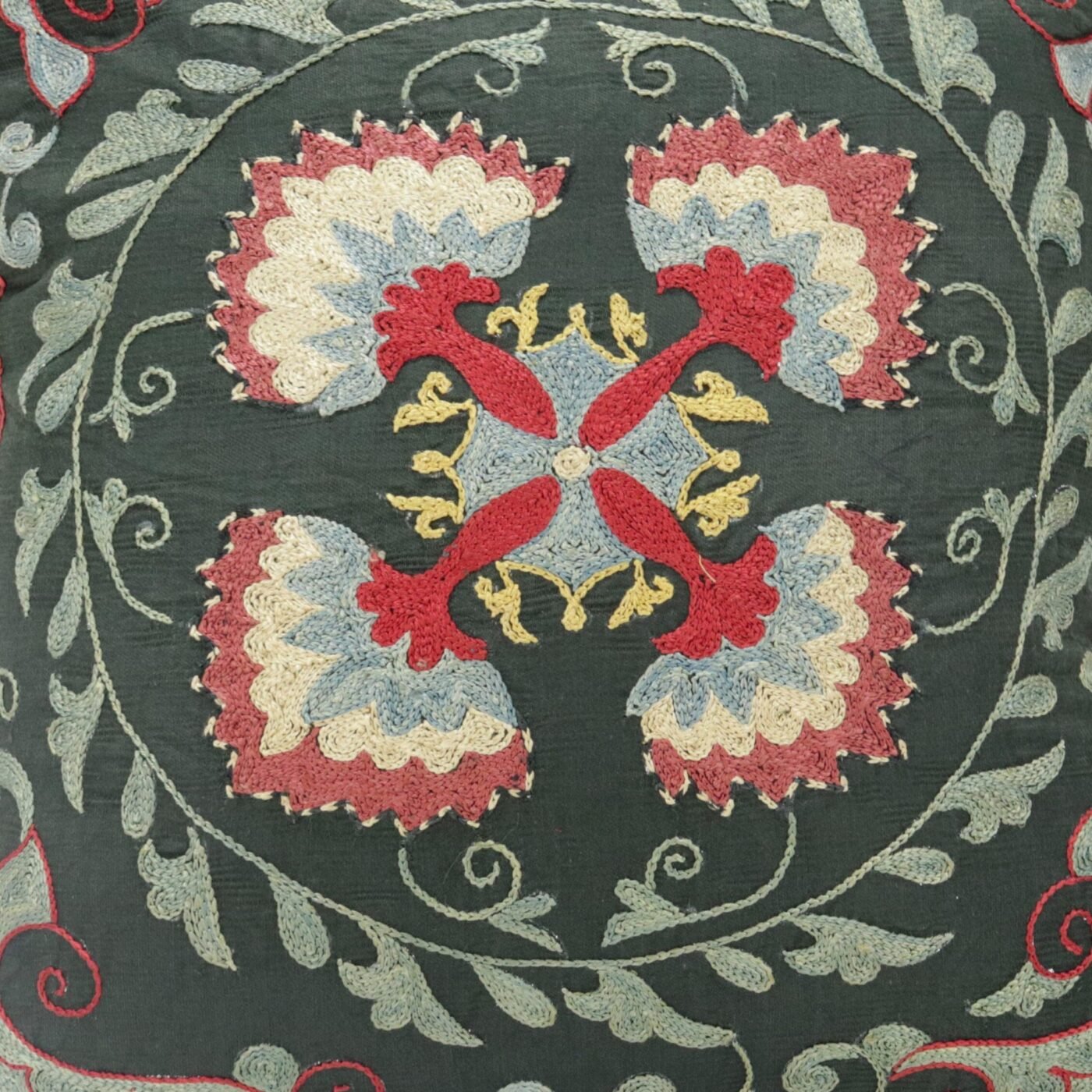 Suzani Pillow Uzbek Embroidery,Suzani 16 x 16 Throw Pillow, Suzani Cushion Cover,Suzani Pillow Cover,Hand Embroidery Suzani Pillow,Best Sale