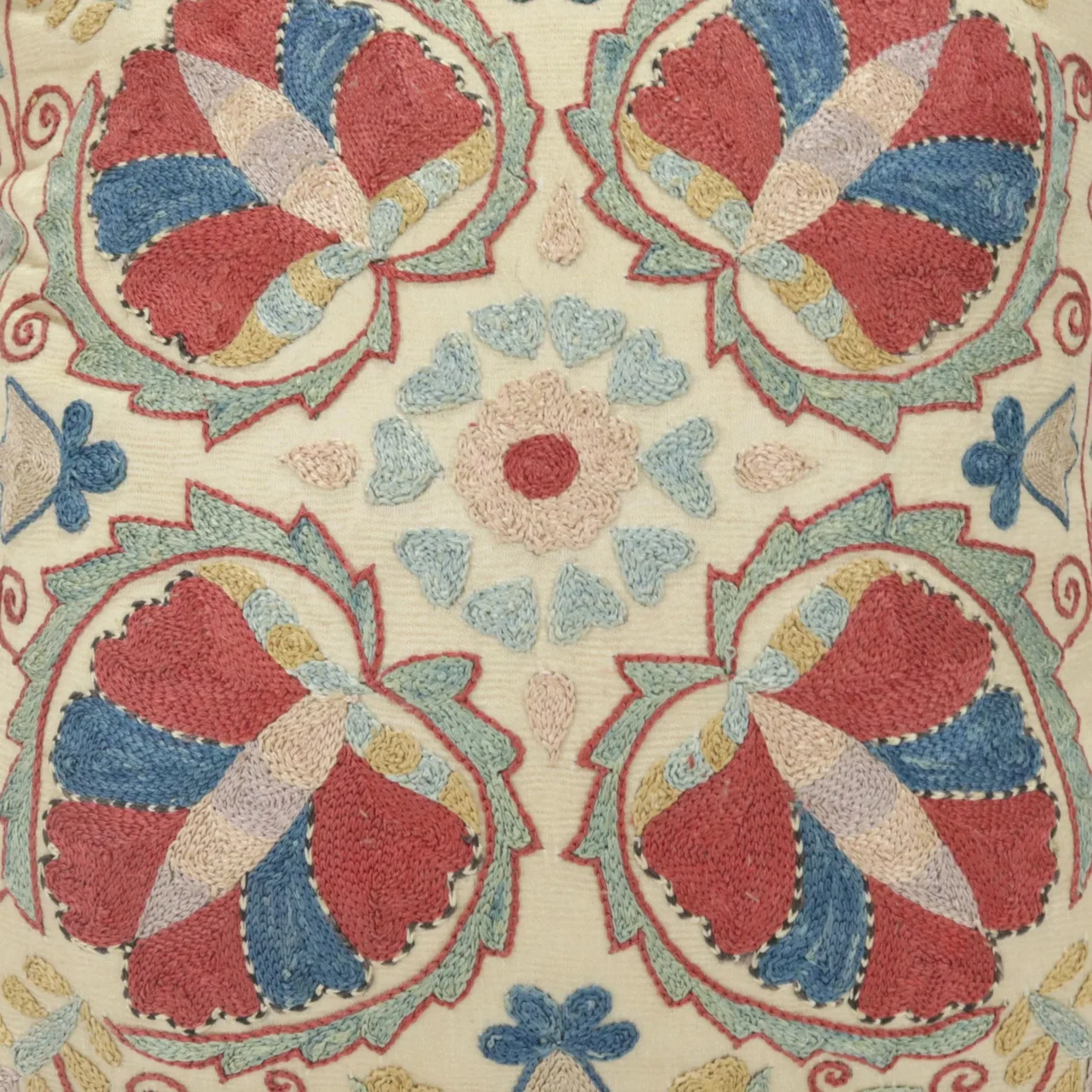 Suzani Pillow Uzbek Embroidery,Suzani 16 x 16 Throw Pillow, Suzani Cushion Cover,Suzani Pillow Cover,Hand Embroidery Suzani Pillow,Best Sale