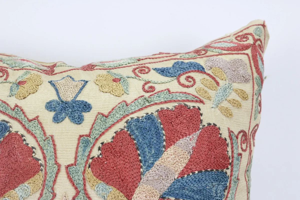 Suzani Pillow Uzbek Embroidery,Suzani 16 x 16 Throw Pillow, Suzani Cushion Cover,Suzani Pillow Cover,Hand Embroidery Suzani Pillow,Best Sale