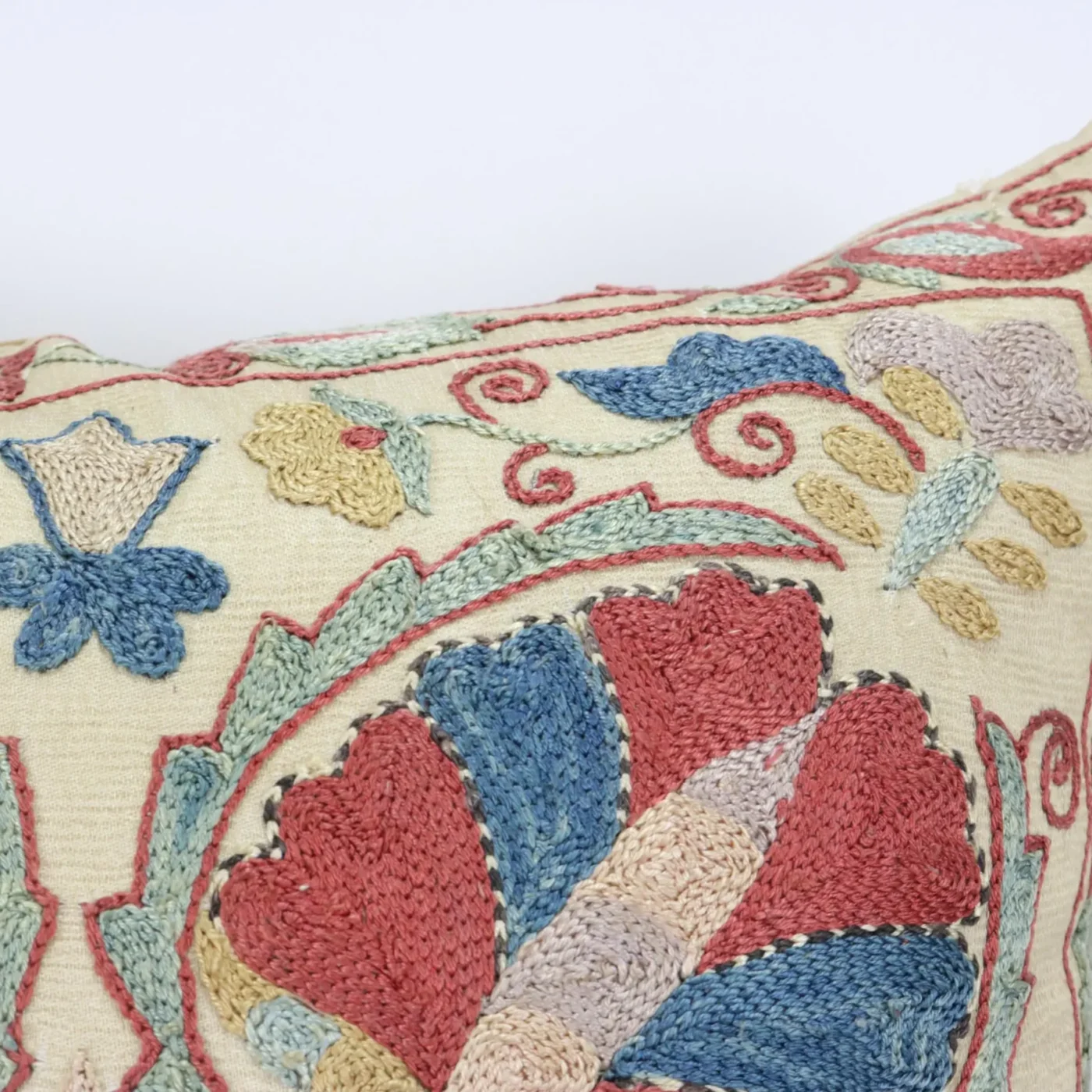 Suzani Pillow Uzbek Embroidery,Suzani 16 x 16 Throw Pillow, Suzani Cushion Cover,Suzani Pillow Cover,Hand Embroidery Suzani Pillow,Best Sale