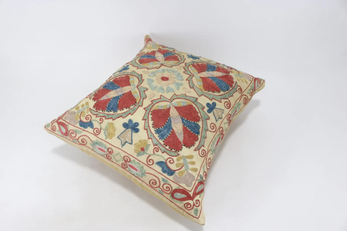Suzani Pillow Uzbek Embroidery,Suzani 16 x 16 Throw Pillow, Suzani Cushion Cover,Suzani Pillow Cover,Hand Embroidery Suzani Pillow,Best Sale
