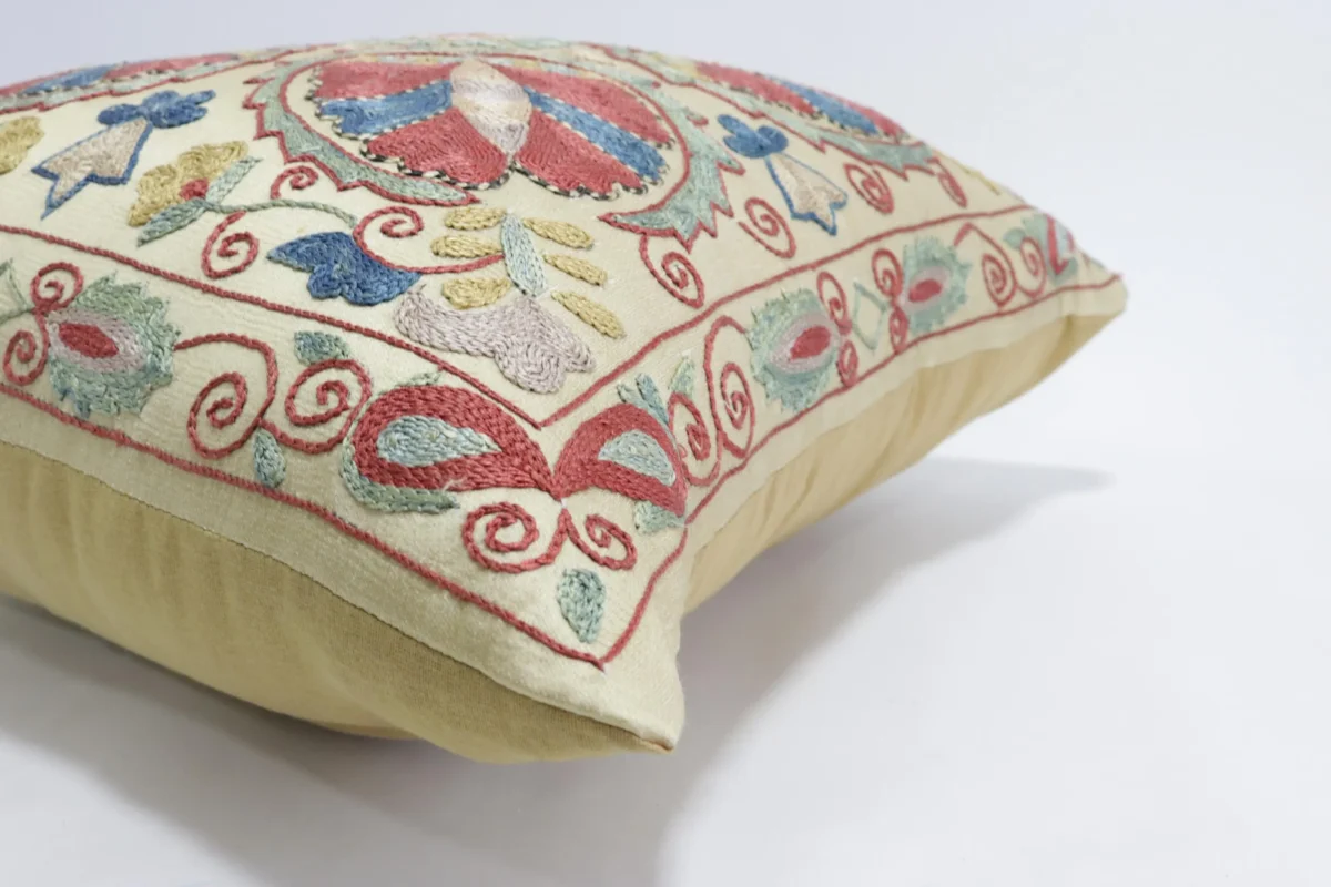 Suzani Pillow Uzbek Embroidery,Suzani 16 x 16 Throw Pillow, Suzani Cushion Cover,Suzani Pillow Cover,Hand Embroidery Suzani Pillow,Best Sale