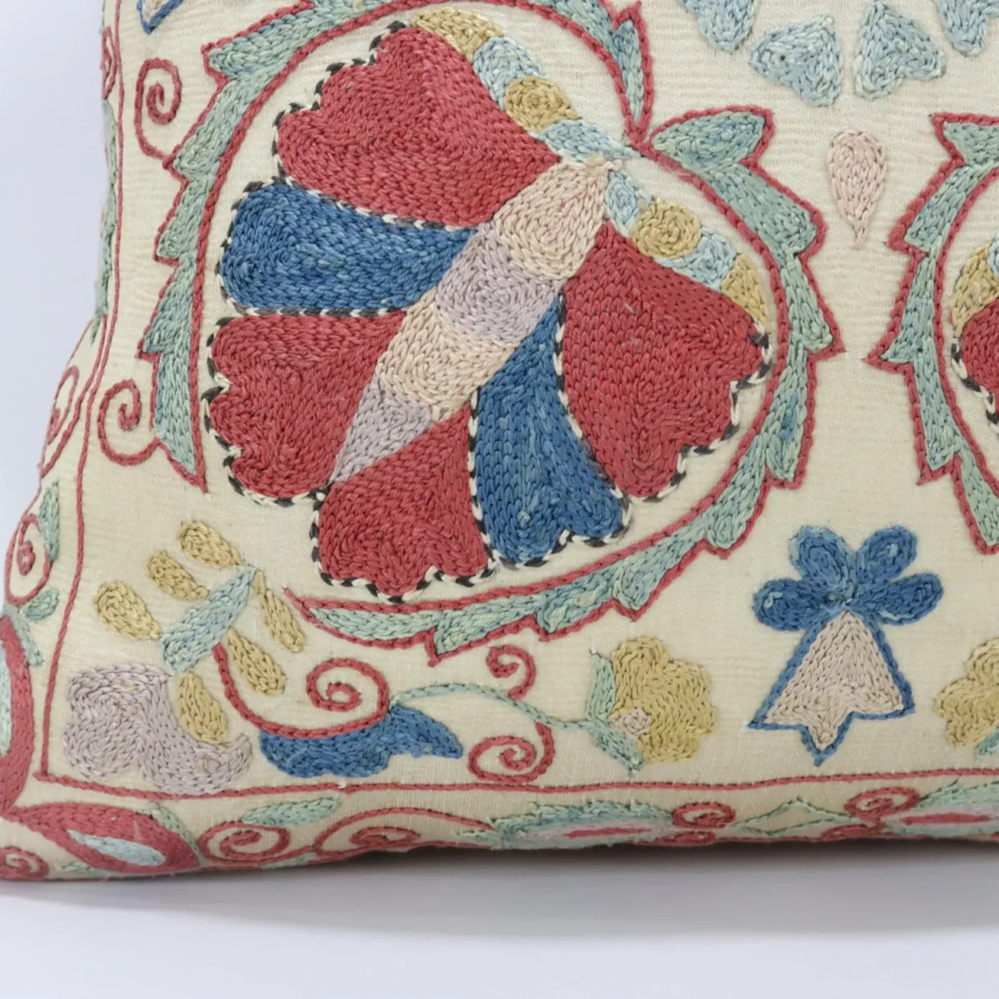 Suzani Pillow Uzbek Embroidery,Suzani 16 x 16 Throw Pillow, Suzani Cushion Cover,Suzani Pillow Cover,Hand Embroidery Suzani Pillow,Best Sale