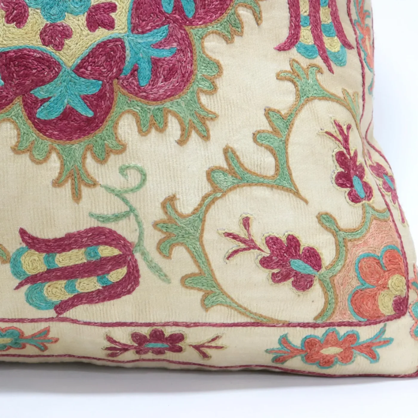 Suzani Pillow Uzbek Embroidery,Suzani 16 x 16 Throw Pillow, Suzani Cushion Cover,Suzani Pillow Cover,Hand Embroidery Suzani Pillow,Best Sale