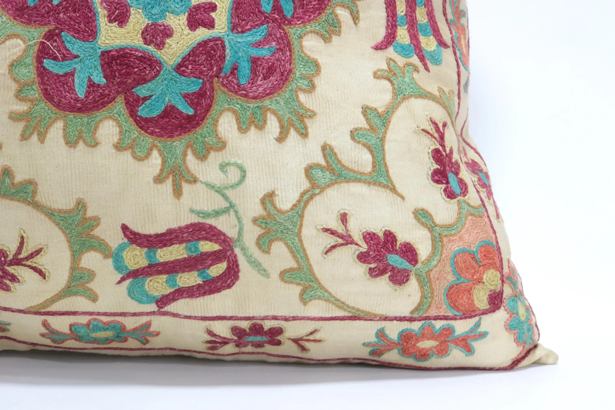 Suzani Pillow Uzbek Embroidery,Suzani 16 x 16 Throw Pillow, Suzani Cushion Cover,Suzani Pillow Cover,Hand Embroidery Suzani Pillow,Best Sale
