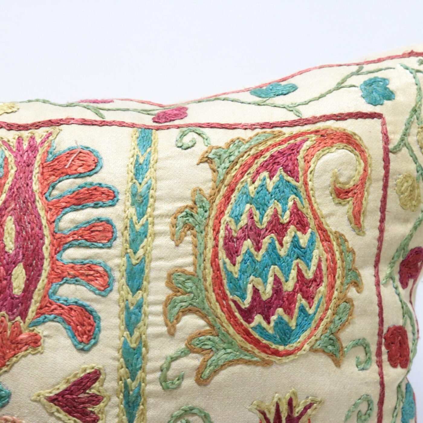 Suzani Pillow Uzbek Embroidery,Suzani 16 x 16 Throw Pillow, Suzani Cushion Cover,Suzani Pillow Cover,Hand Embroidery Suzani Pillow,Best Sale