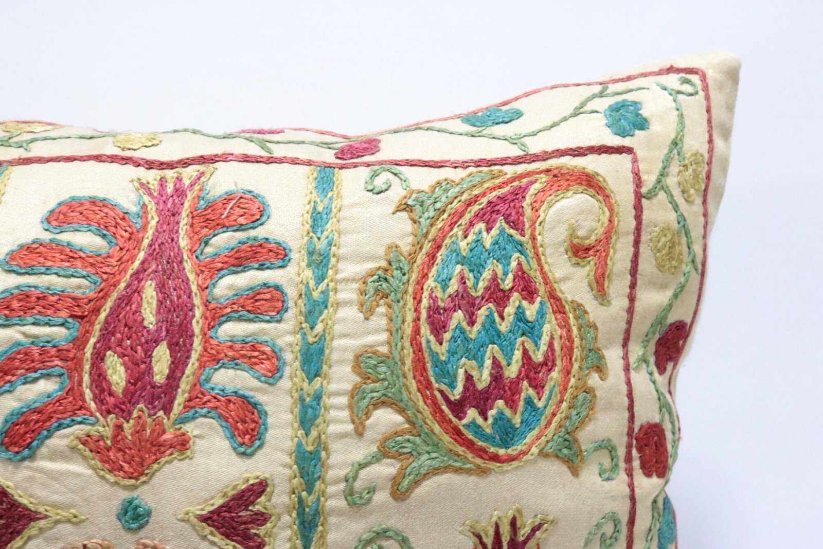 Suzani Pillow Uzbek Embroidery,Suzani 16 x 16 Throw Pillow, Suzani Cushion Cover,Suzani Pillow Cover,Hand Embroidery Suzani Pillow,Best Sale