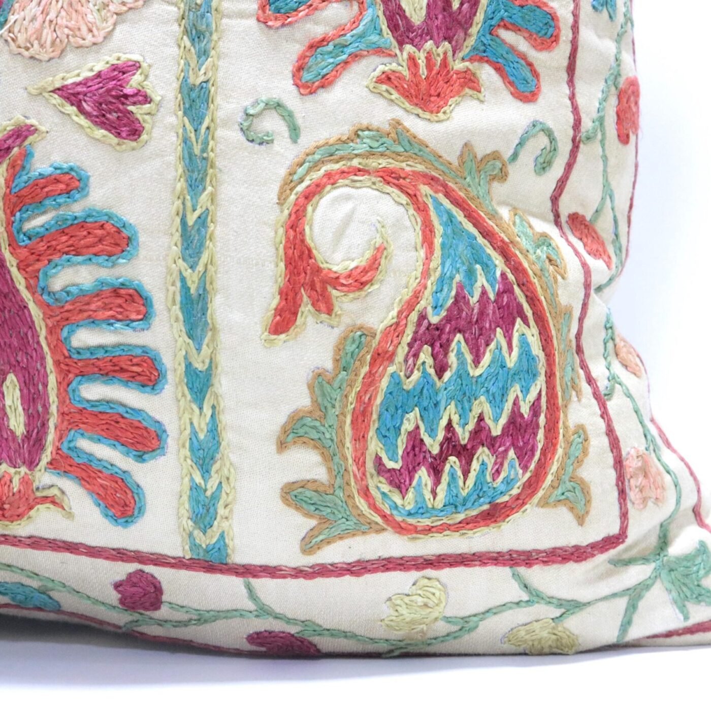 Suzani Pillow Uzbek Embroidery,Suzani 16 x 16 Throw Pillow, Suzani Cushion Cover,Suzani Pillow Cover,Hand Embroidery Suzani Pillow,Best Sale