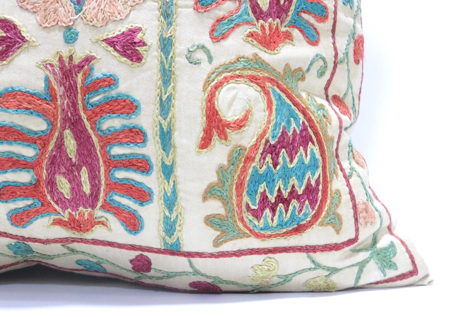Suzani Pillow Uzbek Embroidery,Suzani 16 x 16 Throw Pillow, Suzani Cushion Cover,Suzani Pillow Cover,Hand Embroidery Suzani Pillow,Best Sale