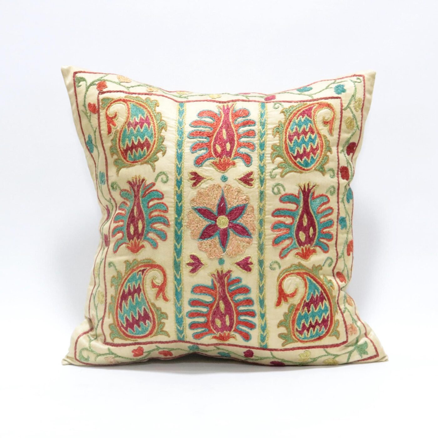 Suzani Pillow Uzbek Embroidery,Suzani 16 x 16 Throw Pillow, Suzani Cushion Cover,Suzani Pillow Cover,Hand Embroidery Suzani Pillow,Best Sale