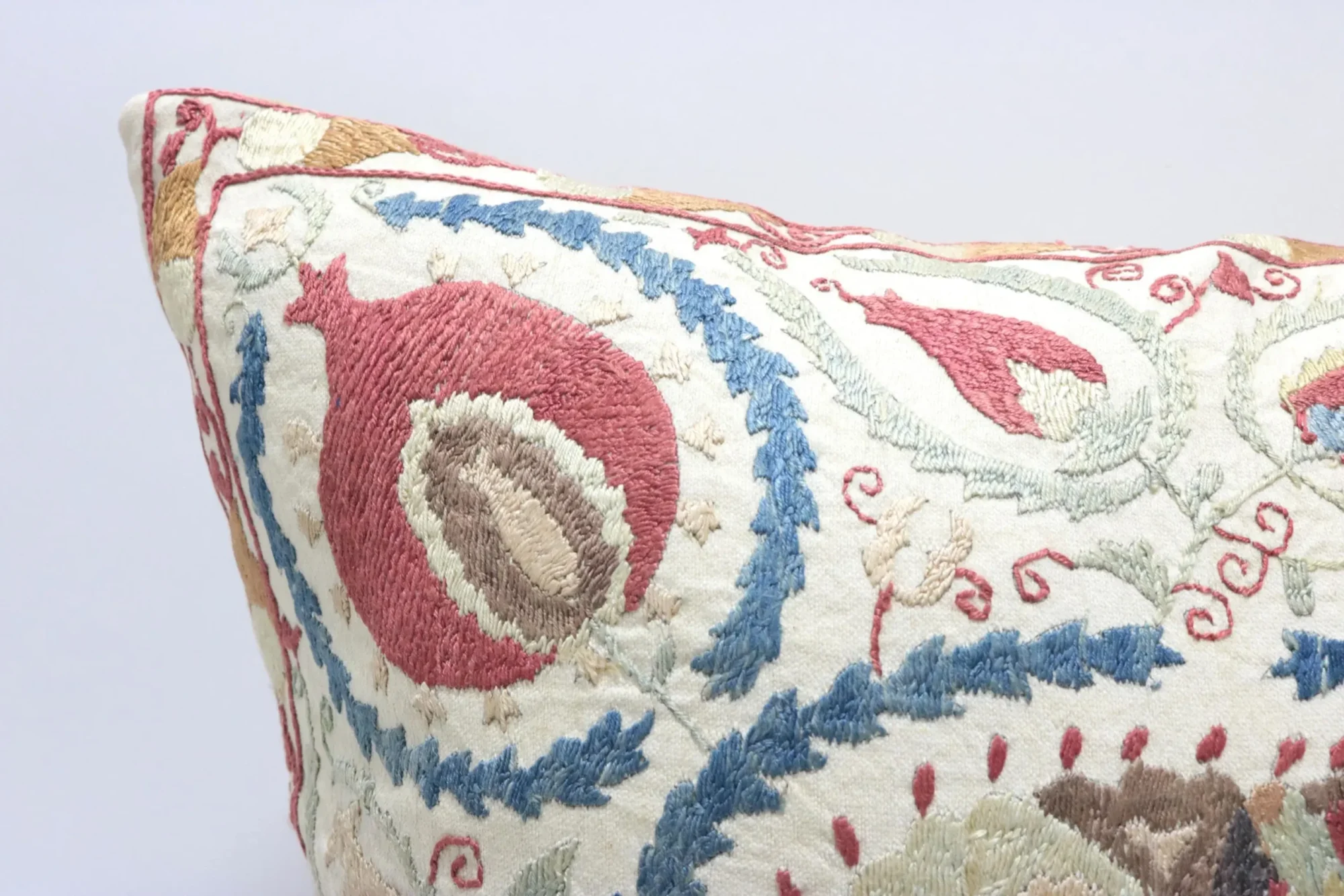 Suzani Pillow Uzbek hand embroidery Suzani Throw Pillow, Suzani Cushion Cover Suzani Pillow Cover Hand Embroidery Pillow Best Sale