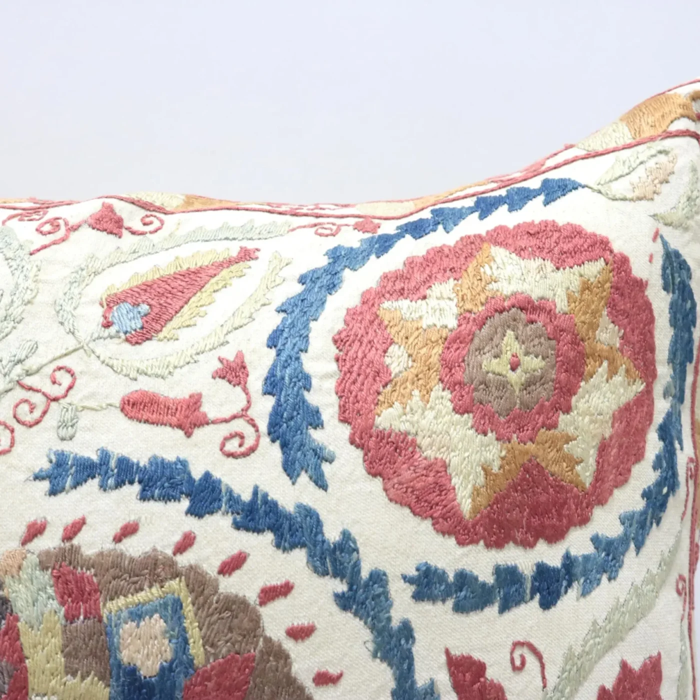 Suzani Pillow Uzbek hand embroidery Suzani Throw Pillow, Suzani Cushion Cover Suzani Pillow Cover Hand Embroidery Pillow Best Sale
