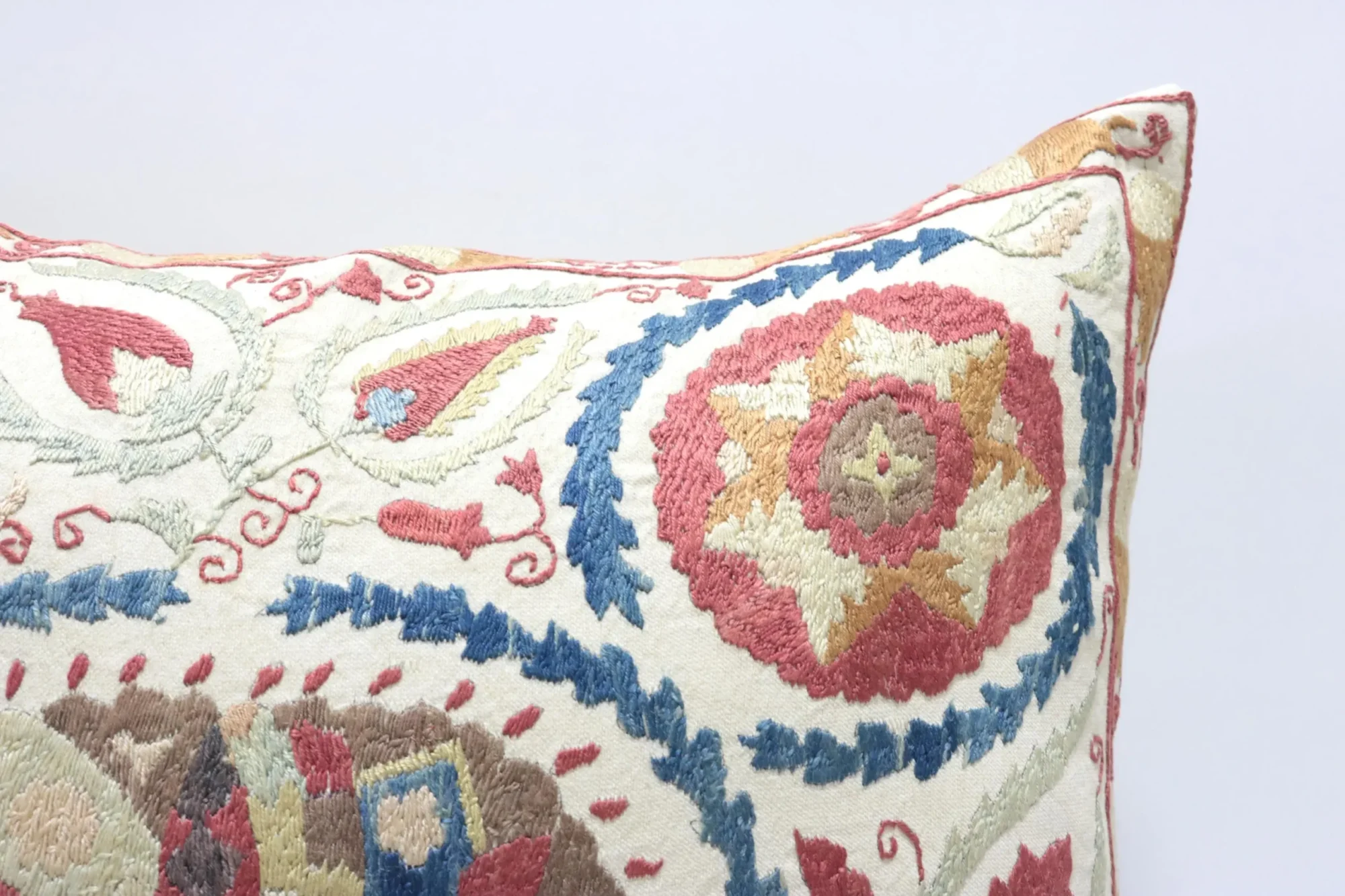 Suzani Pillow Uzbek hand embroidery Suzani Throw Pillow, Suzani Cushion Cover Suzani Pillow Cover Hand Embroidery Pillow Best Sale