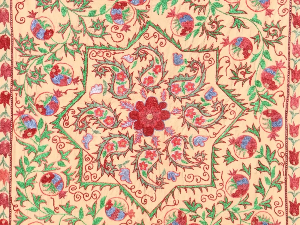 il_fullxfull.6450737702_fno7 Suzani Uzbek handmade embroidery,Suzani Fabric Suzani Wall Hanging, Bedspread, Bedcover, Wall hanging Decorative fabric, Suzani tablecloth.