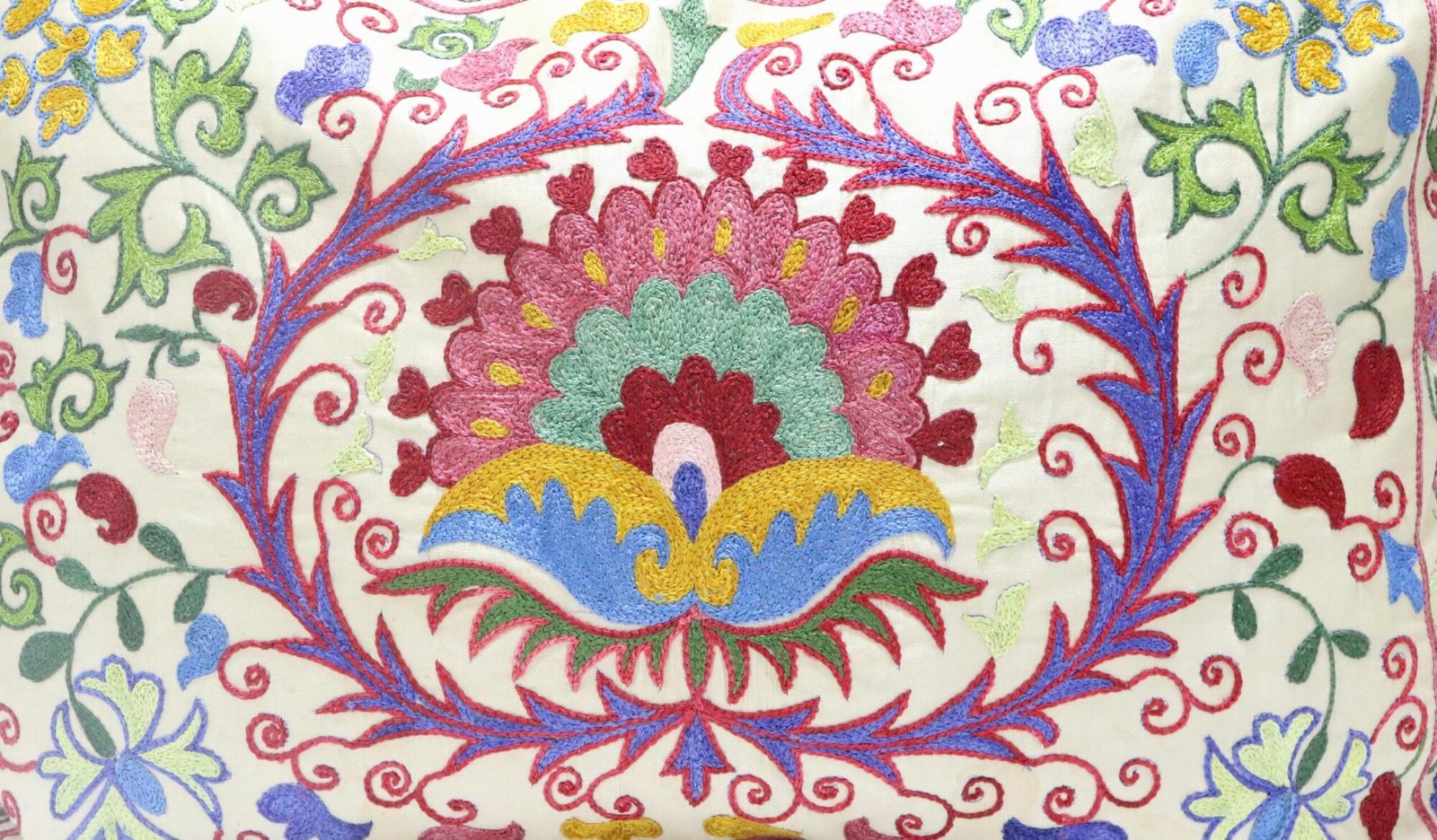 Suzani Pillow Uzbek Embroidery,Suzani Throw Pillow, Suzani Cushion Cover,Suzani Pillow Cover,Hand Embroidery Suzani Pillow,Best Sale