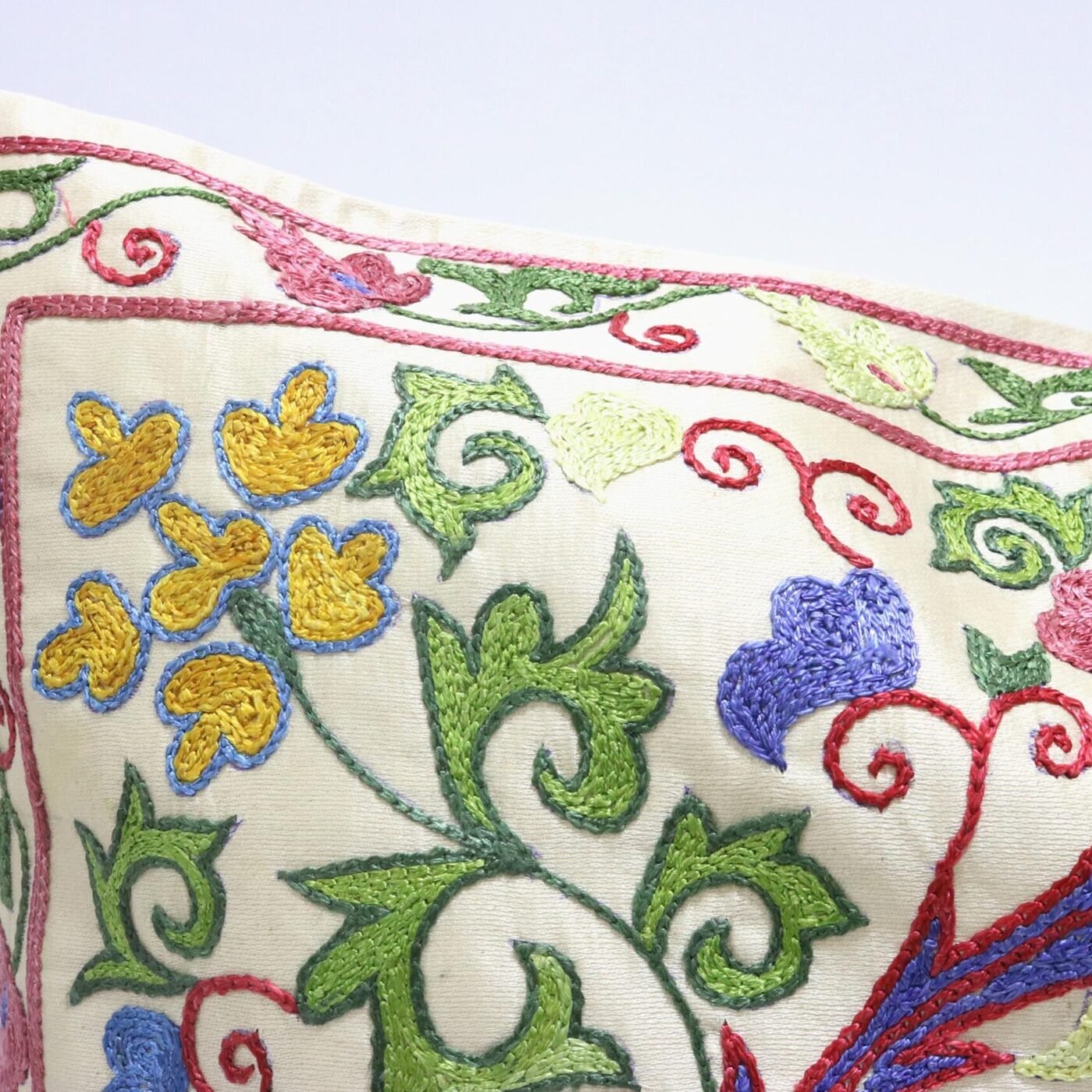 Suzani Pillow Uzbek Embroidery,Suzani Throw Pillow, Suzani Cushion Cover,Suzani Pillow Cover,Hand Embroidery Suzani Pillow,Best Sale