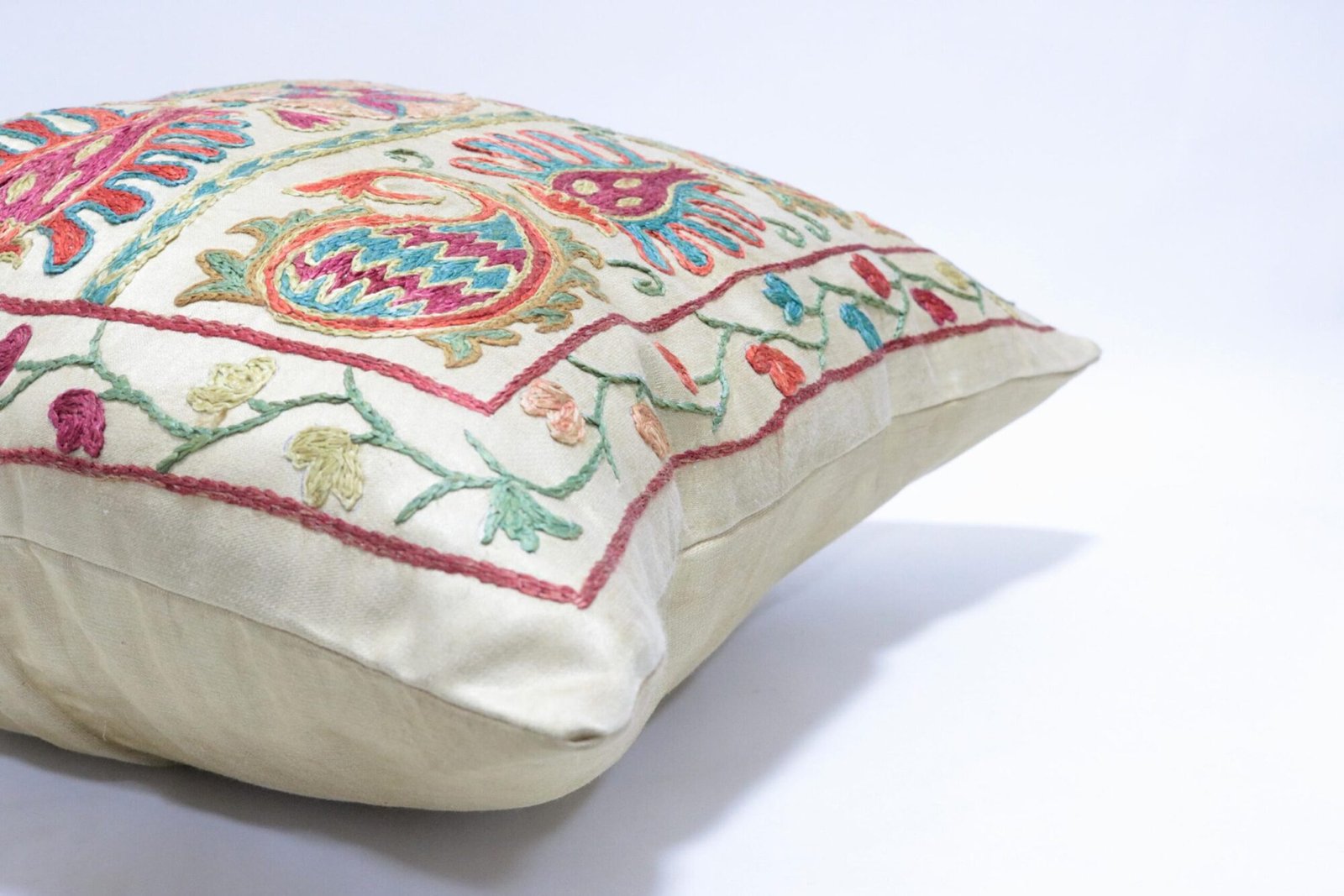 Suzani Pillow Uzbek Embroidery,Suzani 16 x 16 Throw Pillow, Suzani Cushion Cover,Suzani Pillow Cover,Hand Embroidery Suzani Pillow,Best Sale