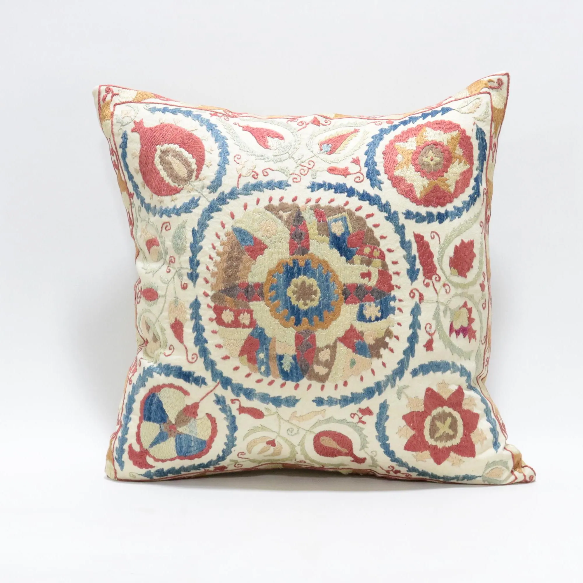 Suzani Pillow Uzbek hand embroidery Suzani Throw Pillow, Suzani Cushion Cover Suzani Pillow Cover Hand Embroidery Pillow Best Sale
