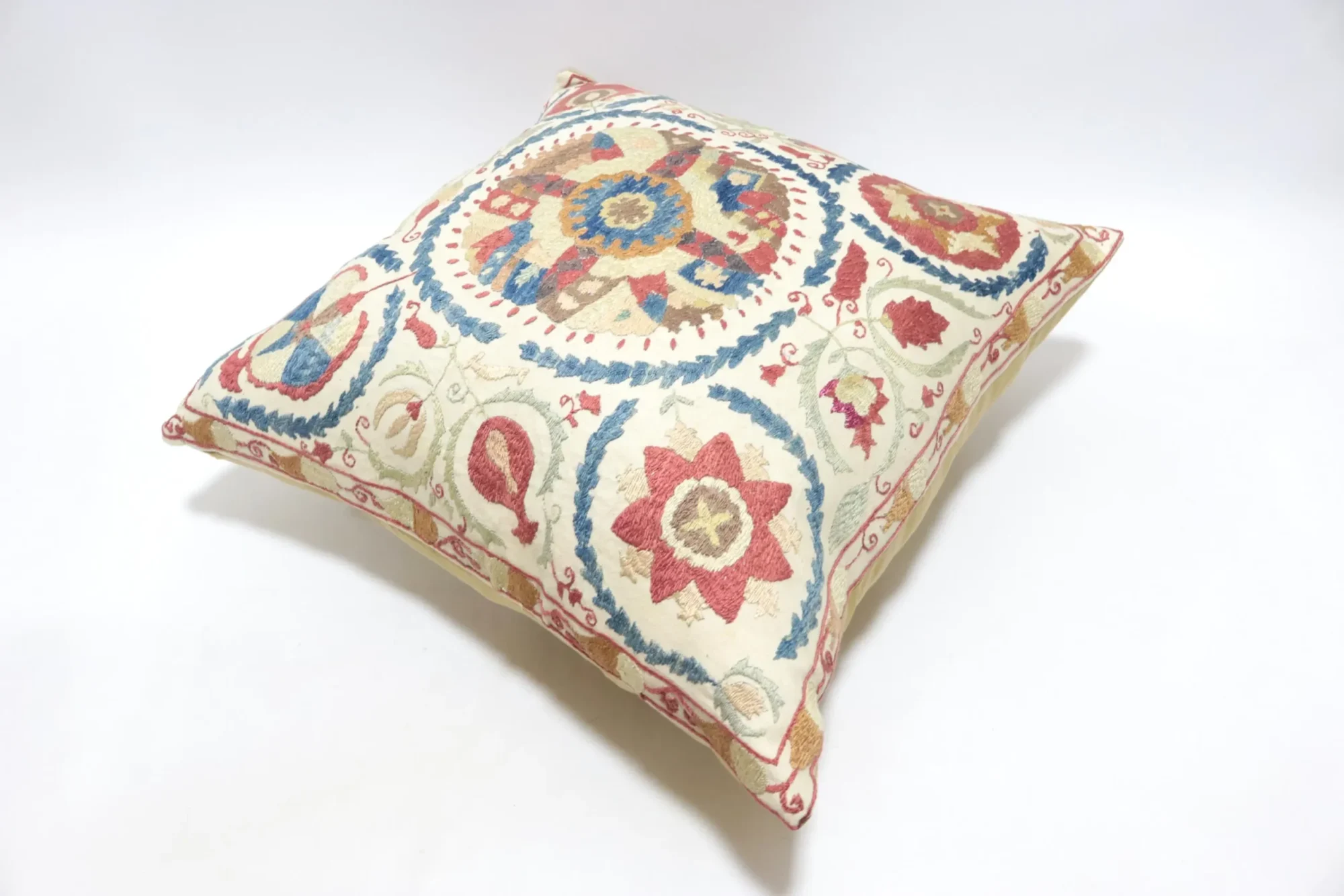 Suzani Pillow Uzbek hand embroidery Suzani Throw Pillow, Suzani Cushion Cover Suzani Pillow Cover Hand Embroidery Pillow Best Sale