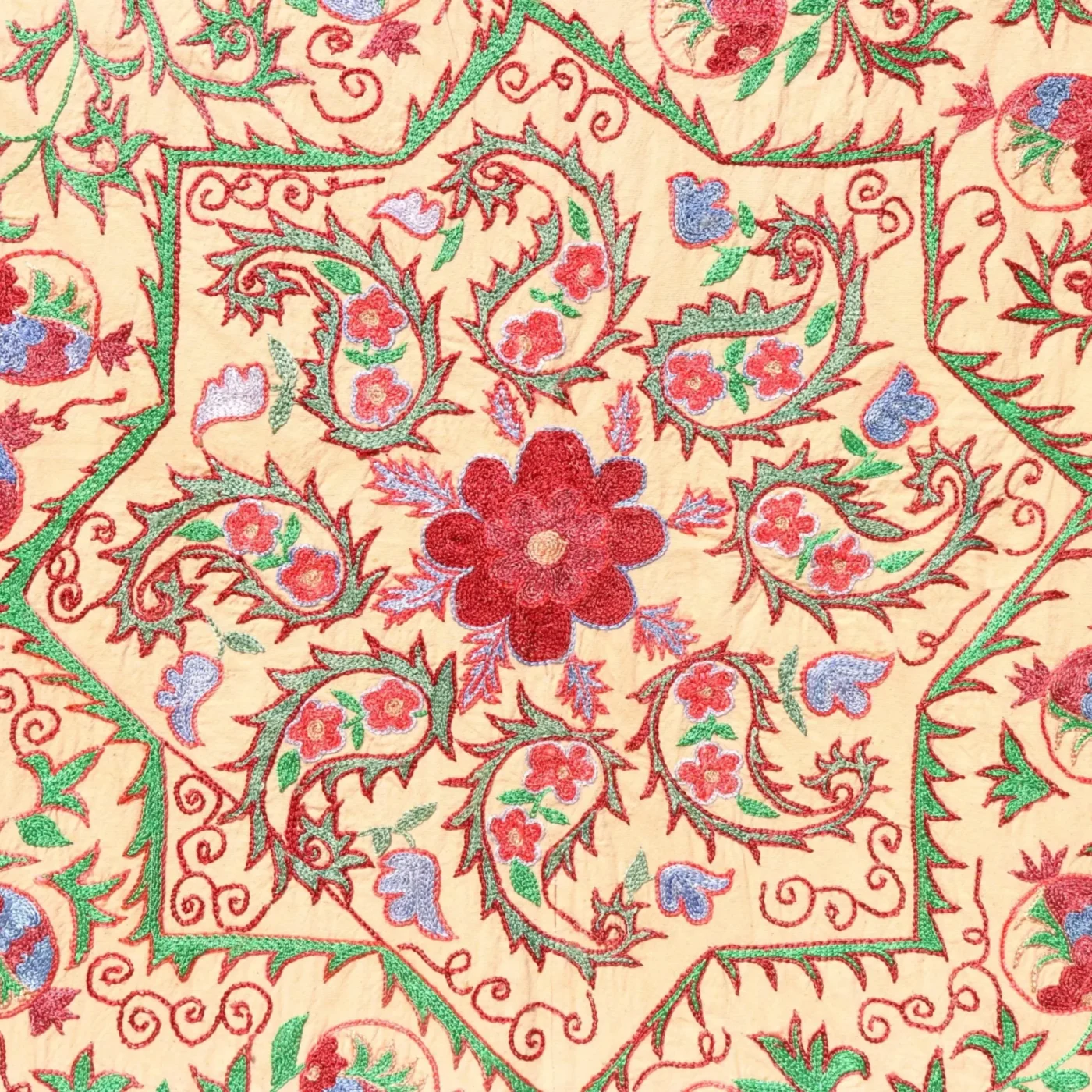 Suzani Uzbek handmade embroidery,Suzani Fabric Suzani Wall Hanging,  Bedspread, Bedcover, Wall hanging Decorative fabric, Suzani tablecloth.