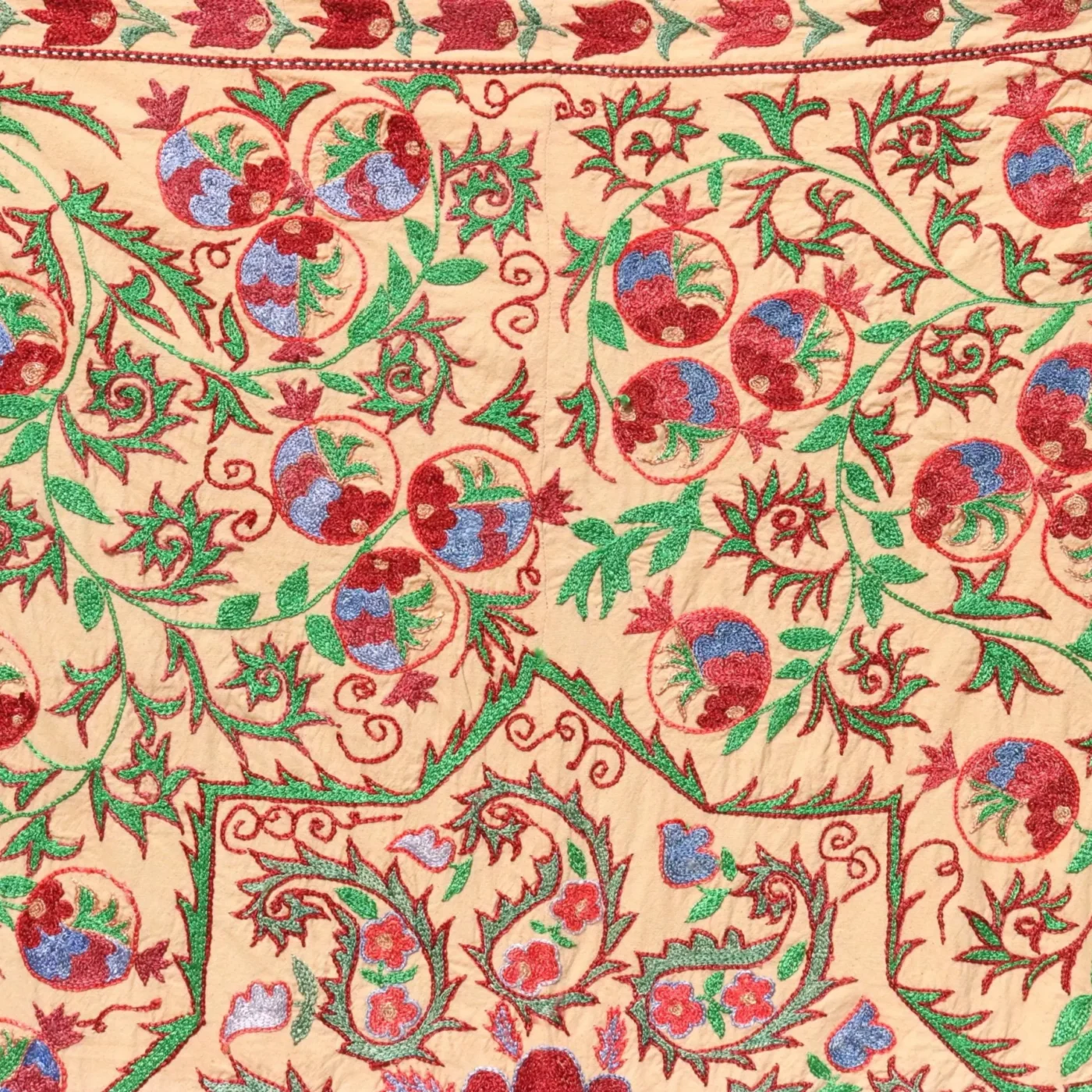 Suzani Uzbek handmade embroidery,Suzani Fabric Suzani Wall Hanging,  Bedspread, Bedcover, Wall hanging Decorative fabric, Suzani tablecloth.