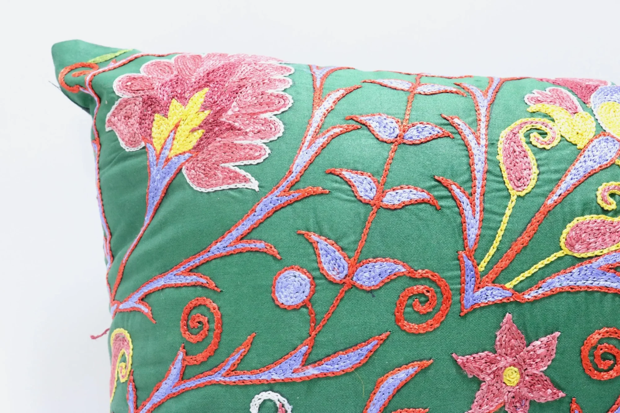 Suzani Pillow Uzbek Embroidery,Suzani Throw Pillow, Suzani Cushion Cover,Suzani Pillow Cover,Hand Embroidery Suzani Pillow,Best Sale