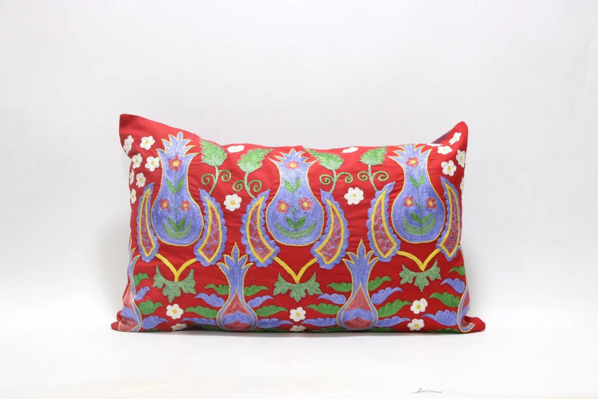 Suzani Pillow Uzbek Embroidery,Suzani Throw Pillow, Suzani Cushion Cover,Suzani Pillow Cover,Hand Embroidery Suzani Pillow,Best Sale