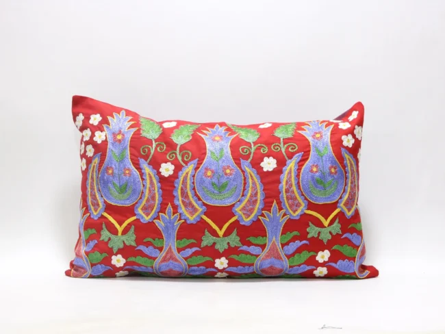 Suzani Pillow Uzbek Embroidery,Suzani Throw Pillow, Suzani Cushion Cover,Suzani Pillow Cover,Hand Embroidery Suzani Pillow,Best Sale