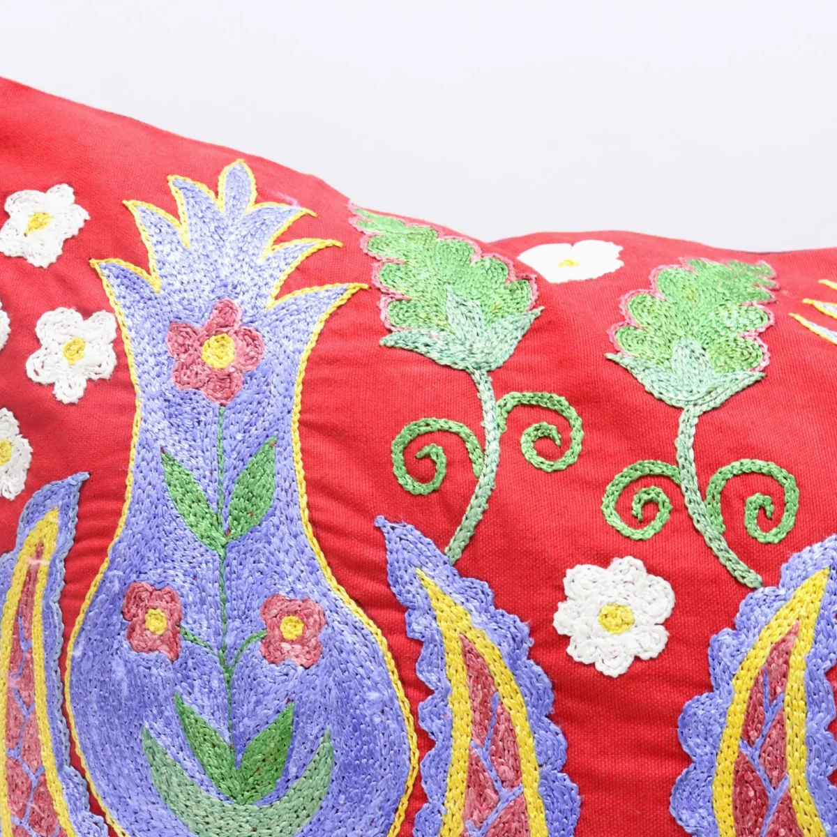 Suzani Pillow Uzbek Embroidery,Suzani Throw Pillow, Suzani Cushion Cover,Suzani Pillow Cover,Hand Embroidery Suzani Pillow,Best Sale