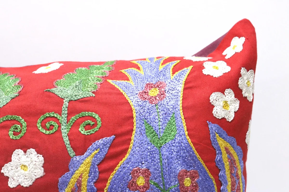 Suzani Pillow Uzbek Embroidery,Suzani Throw Pillow, Suzani Cushion Cover,Suzani Pillow Cover,Hand Embroidery Suzani Pillow,Best Sale