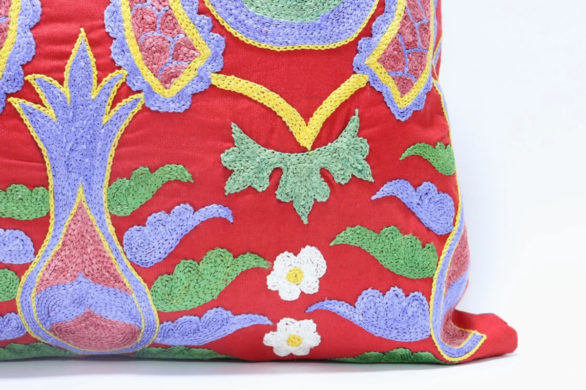 Suzani Pillow Uzbek Embroidery,Suzani Throw Pillow, Suzani Cushion Cover,Suzani Pillow Cover,Hand Embroidery Suzani Pillow,Best Sale
