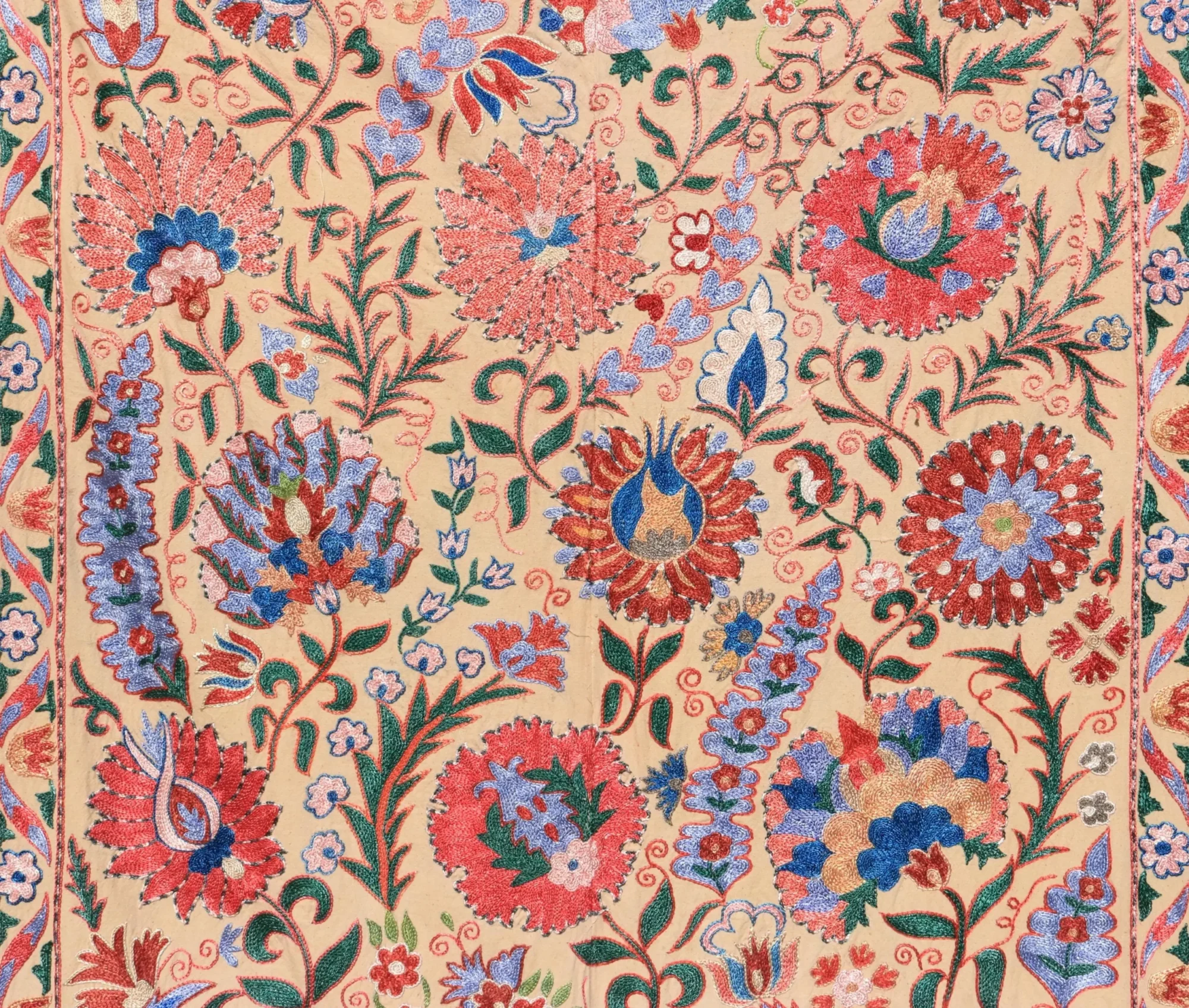 Uzbek handmade embroidery suzani. Bedspread, Bedcover, Wall hanging, Tapestry, Wall decor, Throw, tablecloth.