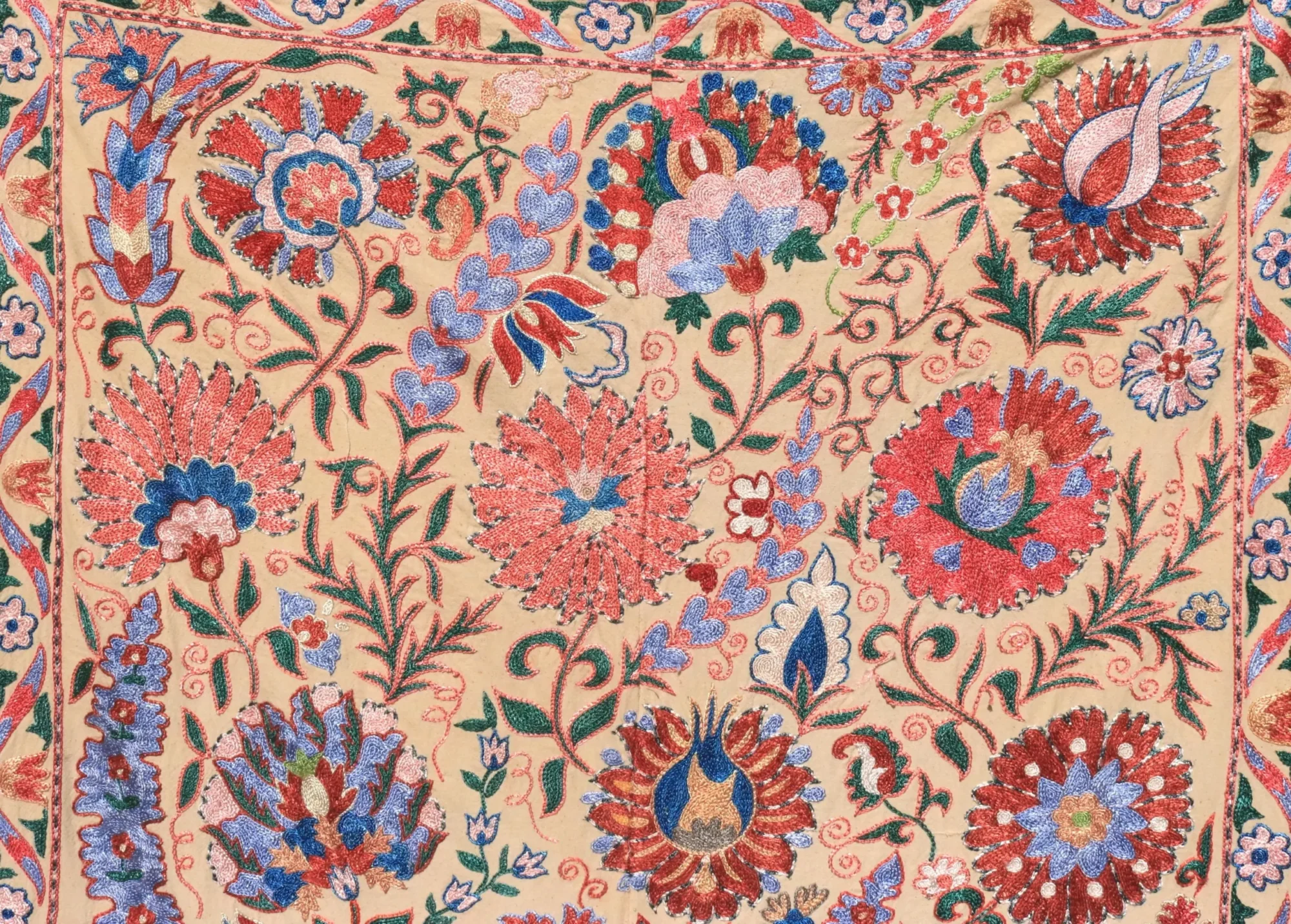 Uzbek handmade embroidery suzani. Bedspread, Bedcover, Wall hanging, Tapestry, Wall decor, Throw, tablecloth.