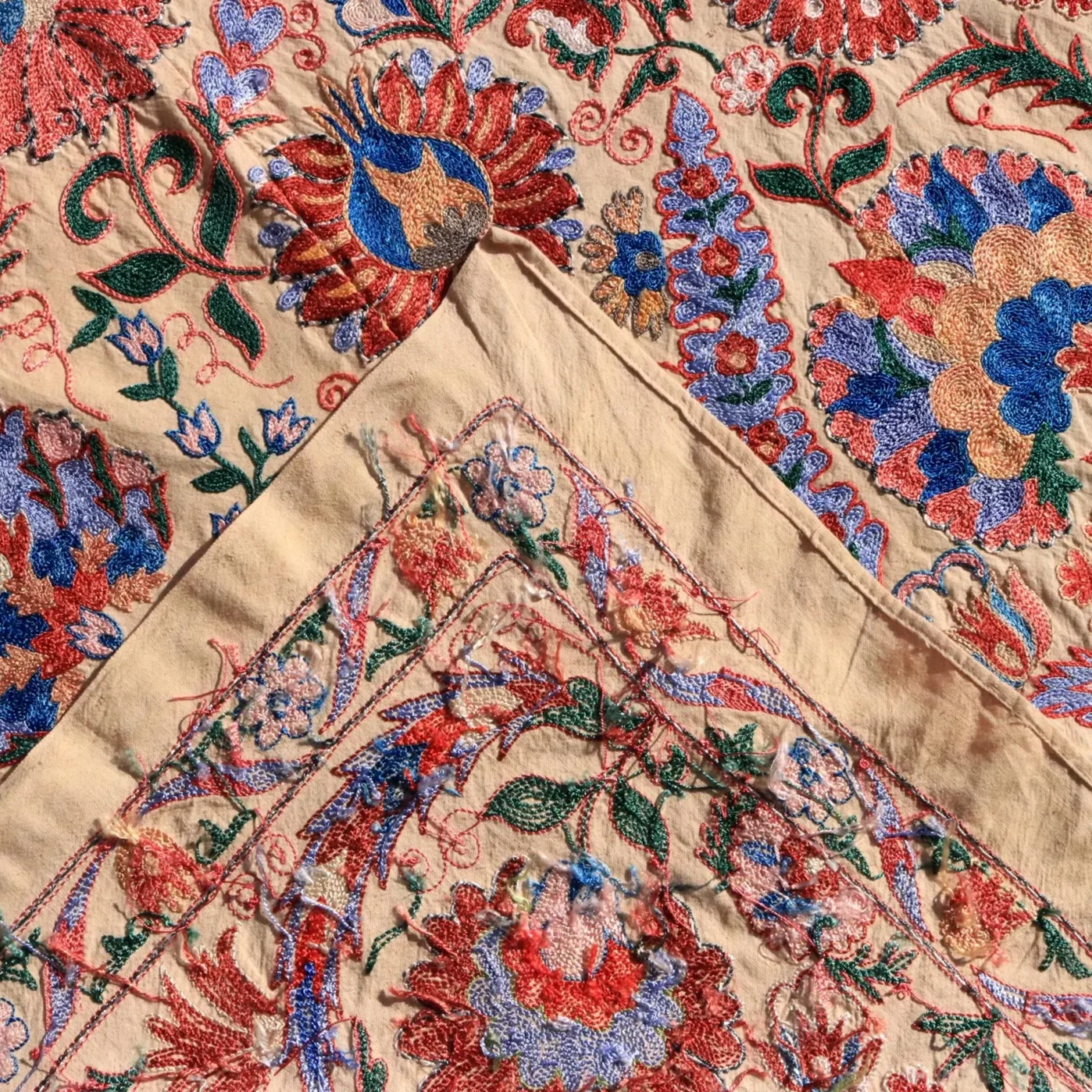 Uzbek handmade embroidery suzani. Bedspread, Bedcover, Wall hanging, Tapestry, Wall decor, Throw, tablecloth.