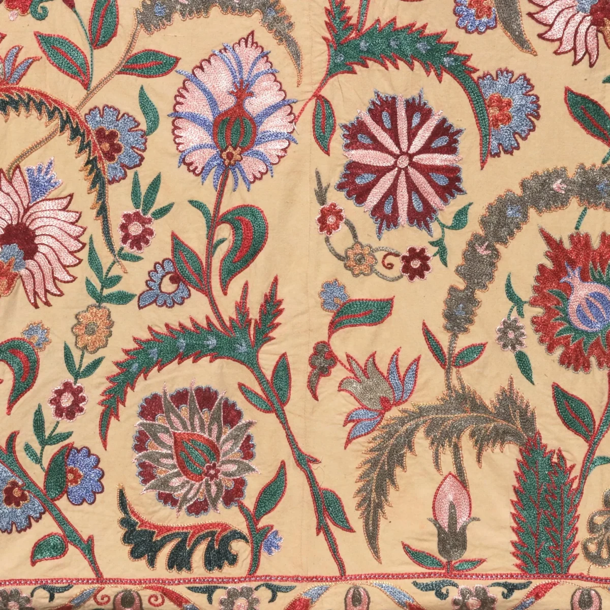 Uzbek handmade embroidery suzani. Bedspread, Bedcover, Wall hanging, Tapestry, Wall decor, Throw, tablecloth.