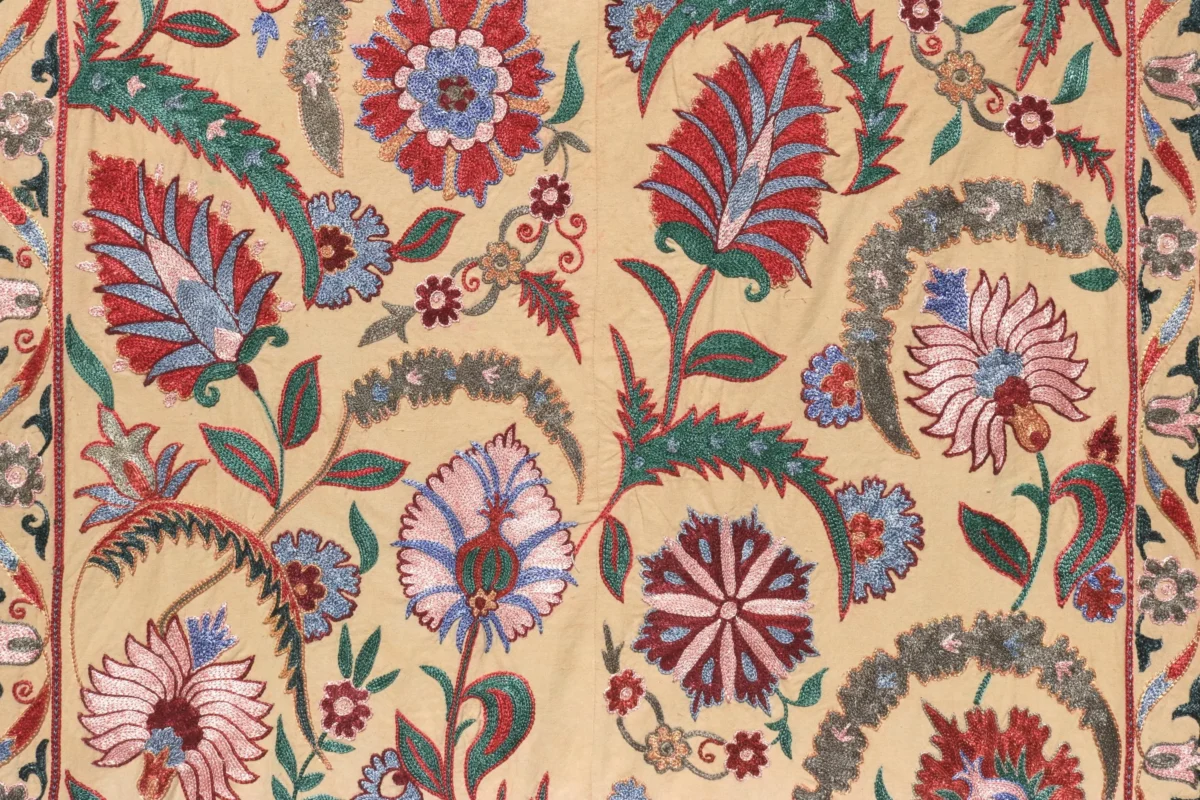 Uzbek handmade embroidery suzani. Bedspread, Bedcover, Wall hanging, Tapestry, Wall decor, Throw, tablecloth.
