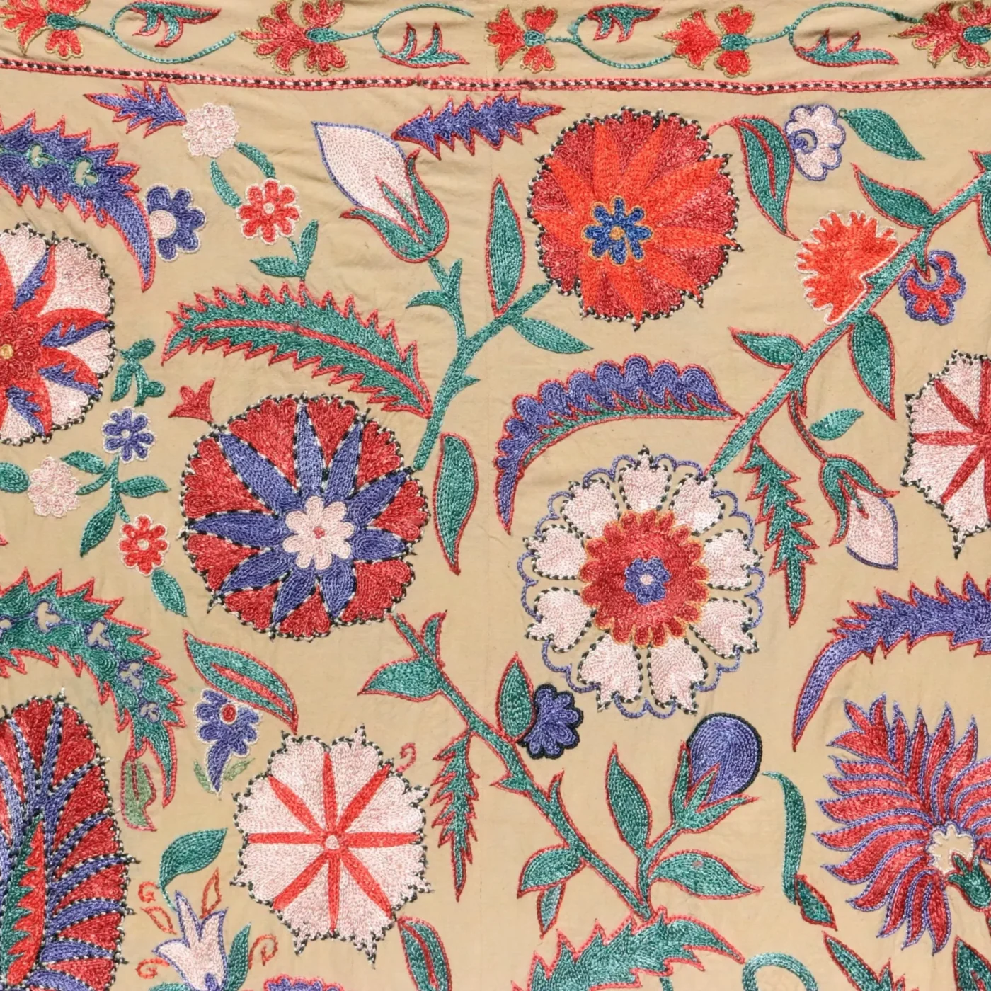 Uzbek handmade embroidery suzani. Bedspread, Bedcover, Wall hanging, Tapestry, Wall decor, Throw, tablecloth.