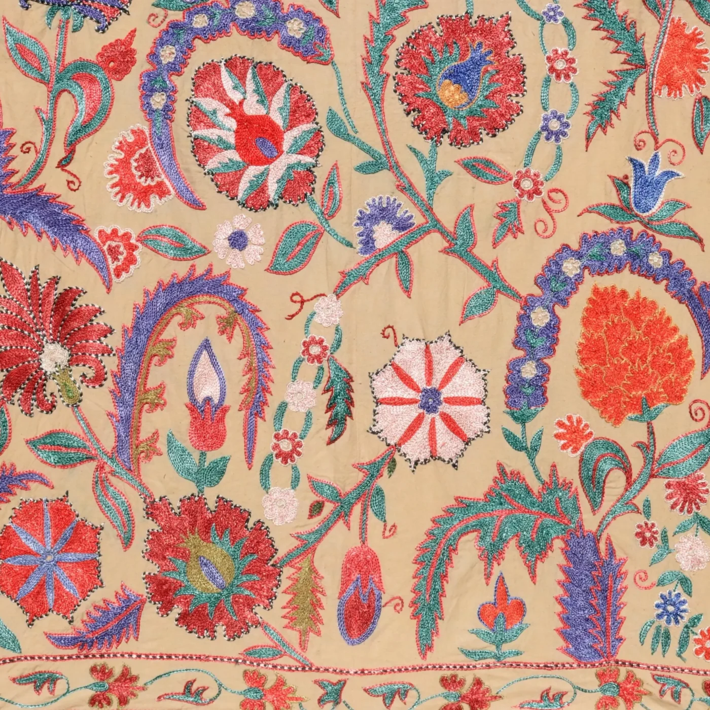 Uzbek handmade embroidery suzani. Bedspread, Bedcover, Wall hanging, Tapestry, Wall decor, Throw, tablecloth.