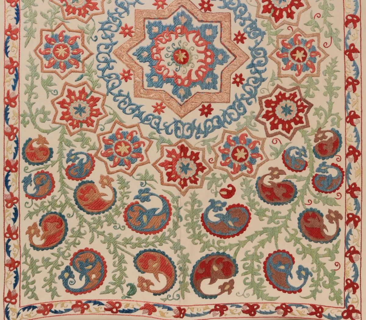 Uzbek handmade embroidery suzani. Bedspread, Bedcover, Wall hanging, Tapestry, Wall decor, Throw, tablecloth.