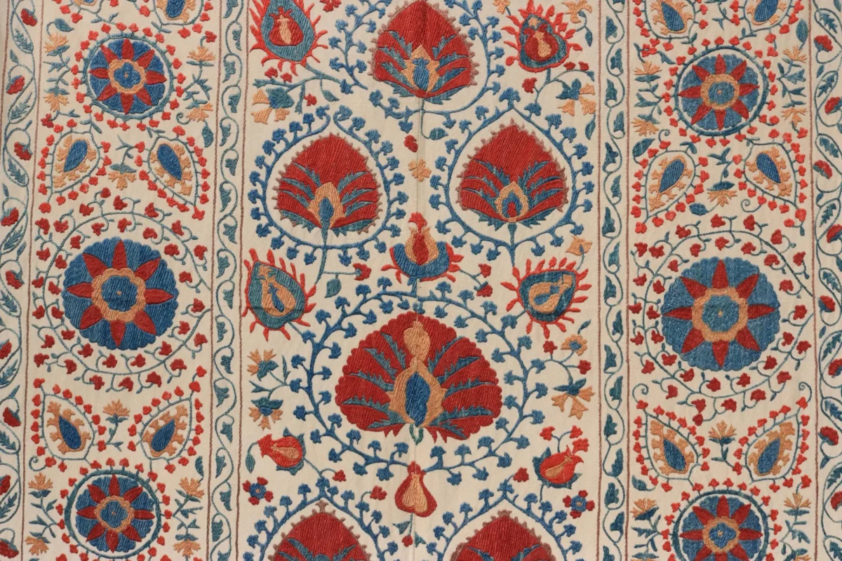 Uzbek handmade embroidery suzani. Bedspread, Bedcover, Wall hanging, Tapestry, Wall decor, Throw, tablecloth.