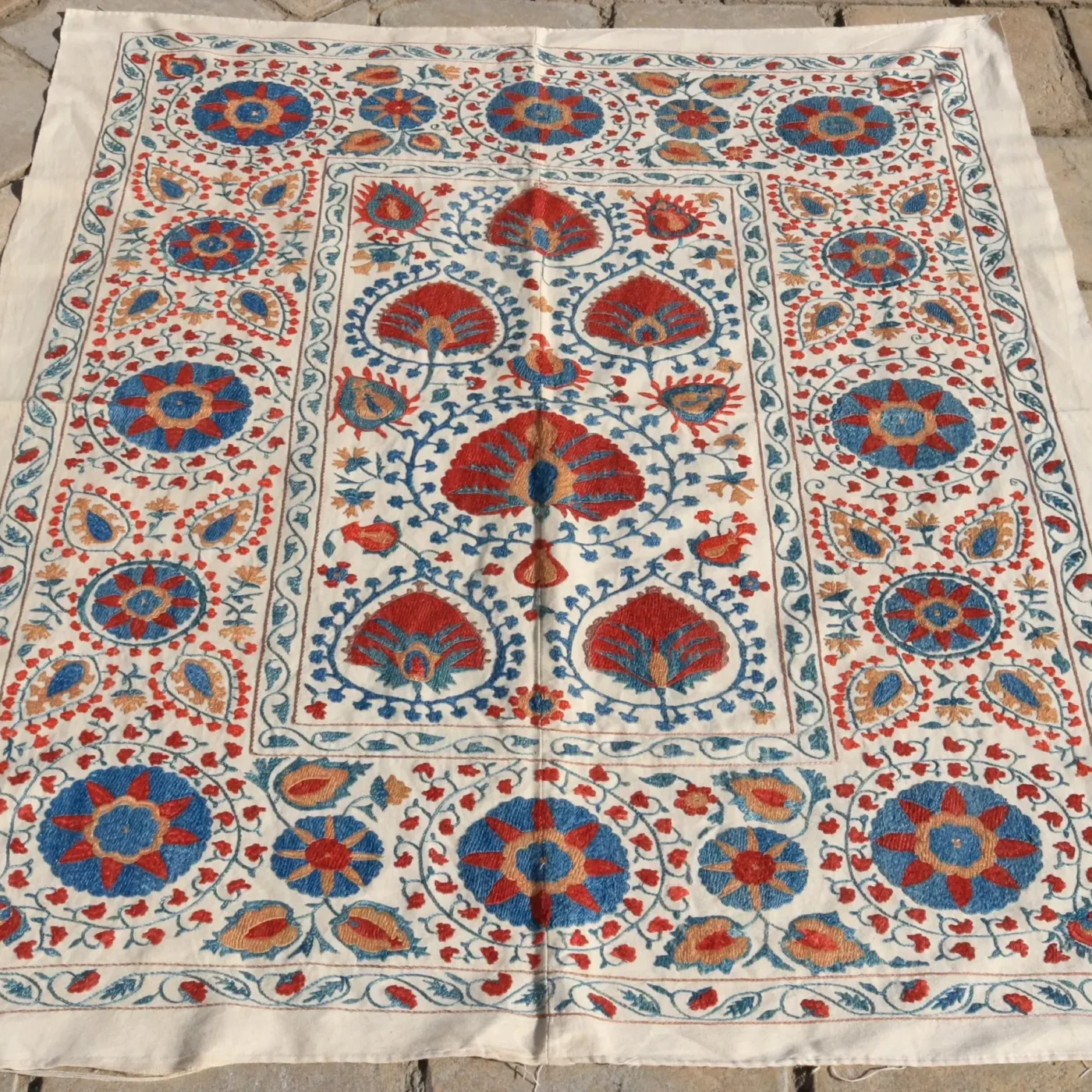 il_fullxfull.6609920392_5nu1 Uzbek handmade embroidery suzani. Bedspread, Bedcover, Wall hanging, Tapestry, Wall decor, Throw, tablecloth.