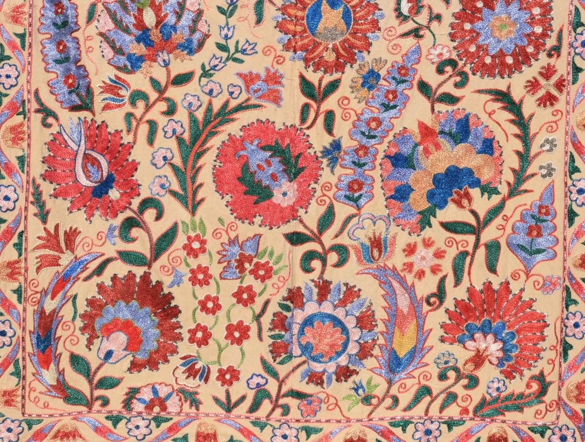Uzbek handmade embroidery suzani. Bedspread, Bedcover, Wall hanging, Tapestry, Wall decor, Throw, tablecloth.