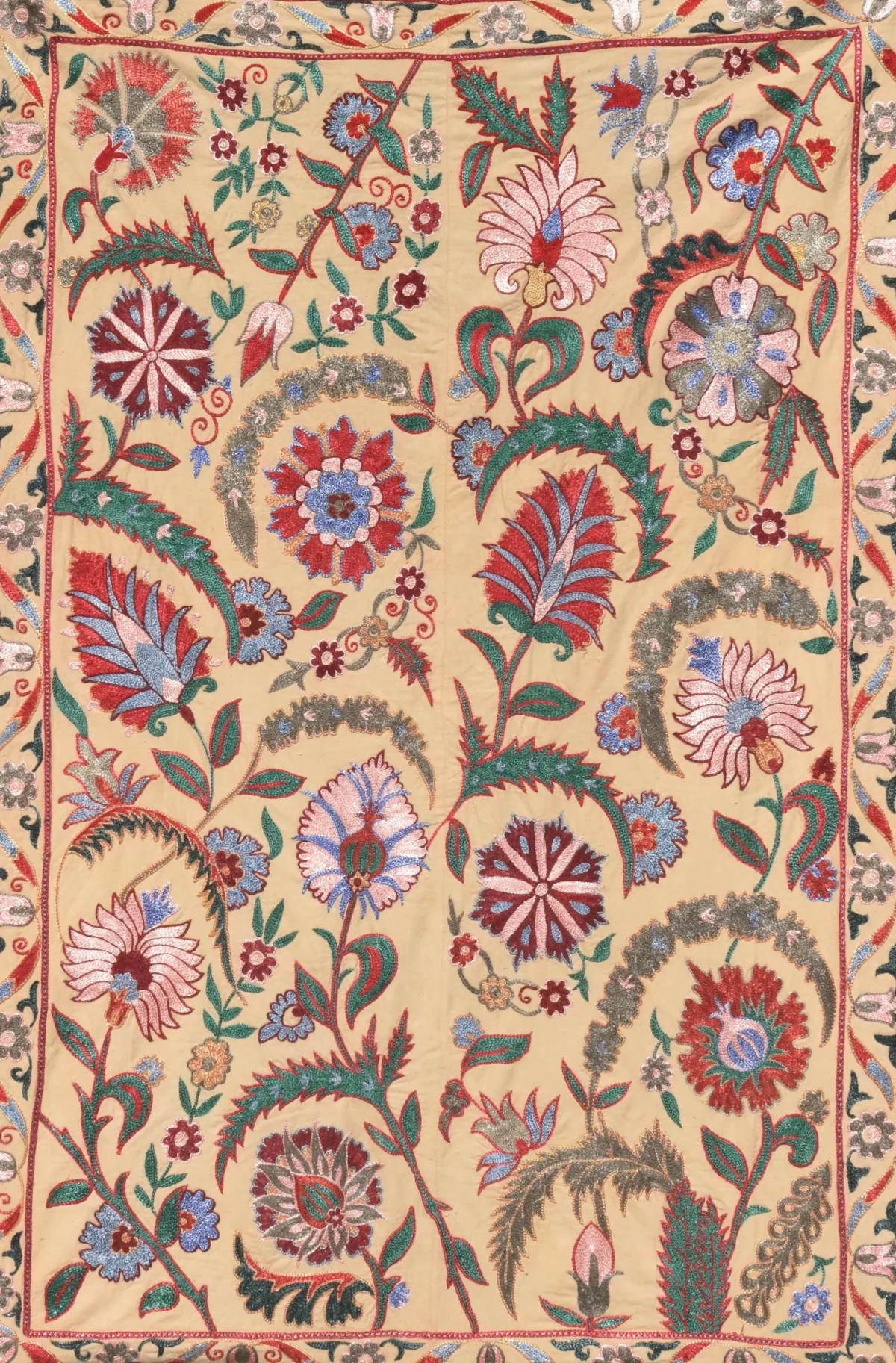 Uzbek handmade embroidery suzani. Bedspread, Bedcover, Wall hanging, Tapestry, Wall decor, Throw, tablecloth.