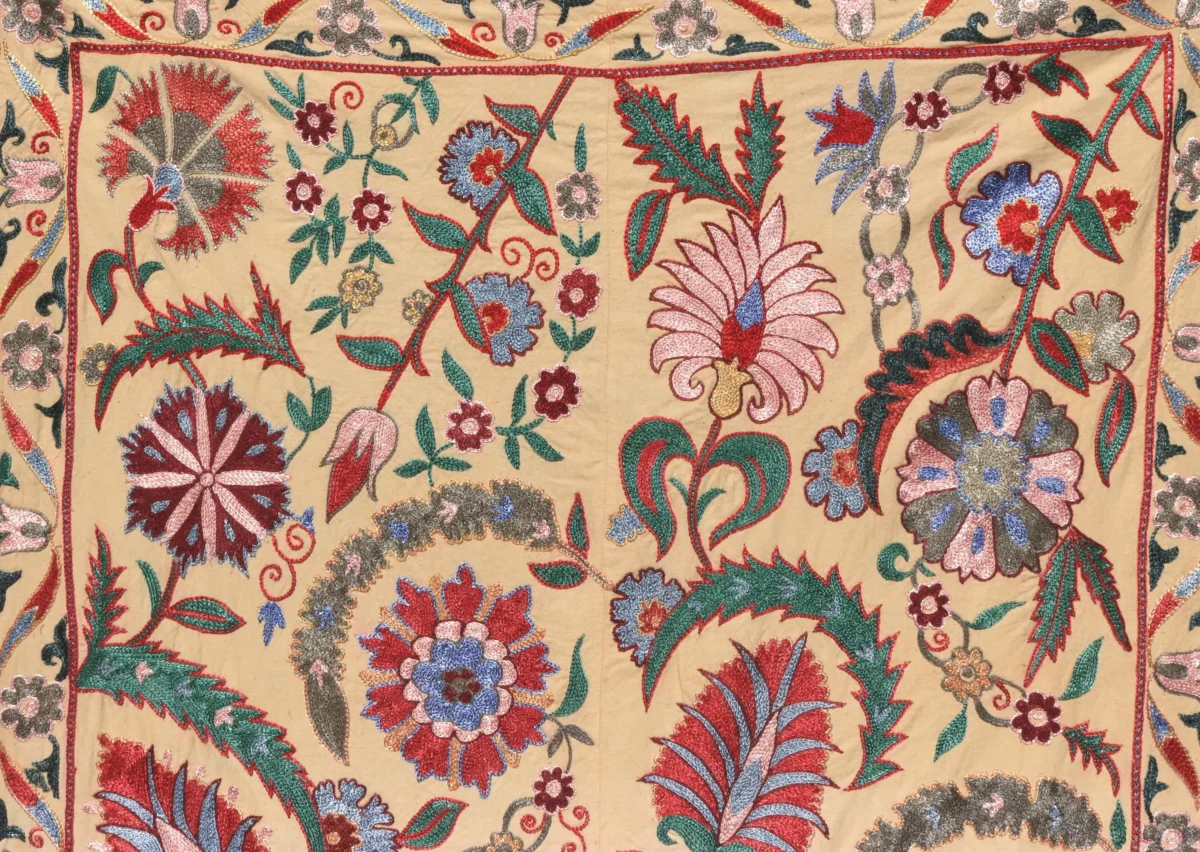 Uzbek handmade embroidery suzani. Bedspread, Bedcover, Wall hanging, Tapestry, Wall decor, Throw, tablecloth.